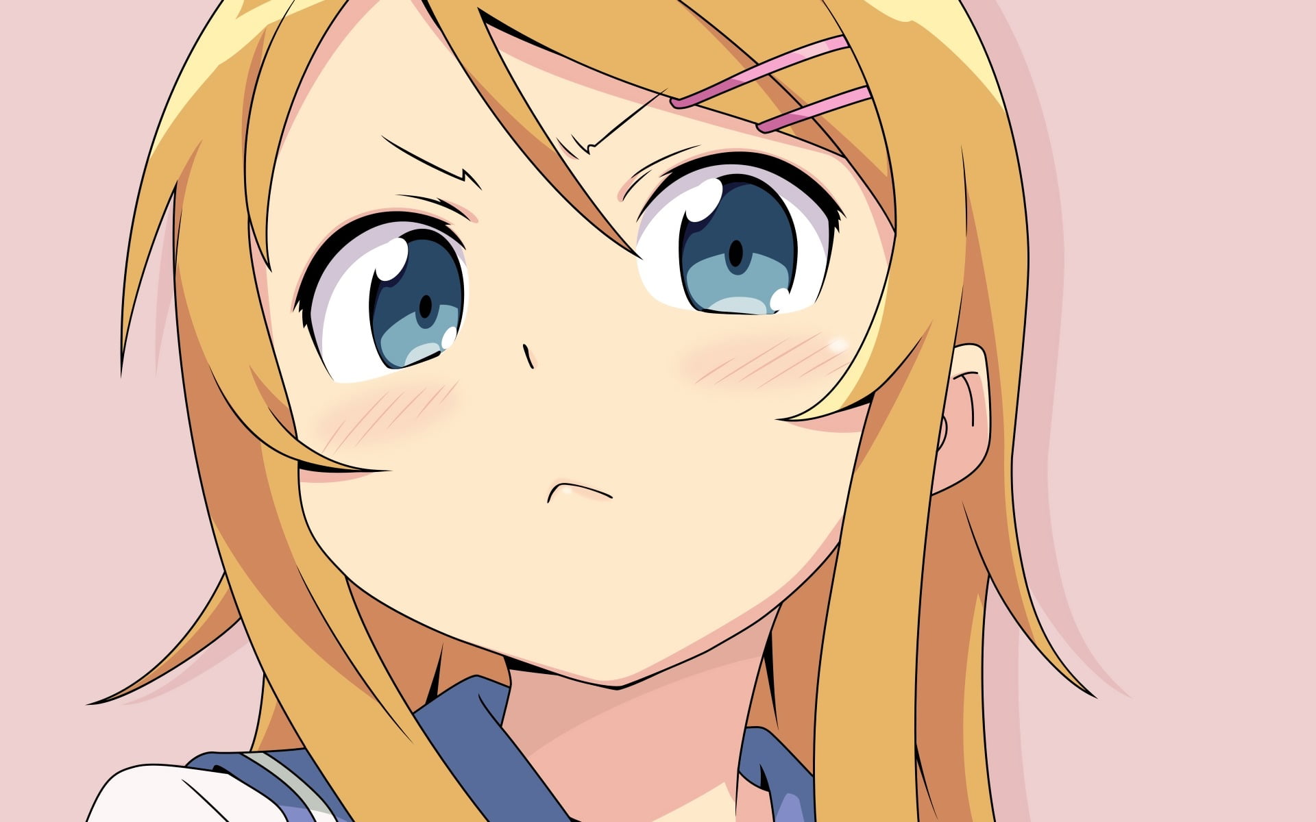 human representation, Ore no Imouto ga Konnani Kawaii Wake ga Nai, yellow, close-up, Kousaka Kirino, representation, studio shot, one person, women, manga, HD Wallpaper