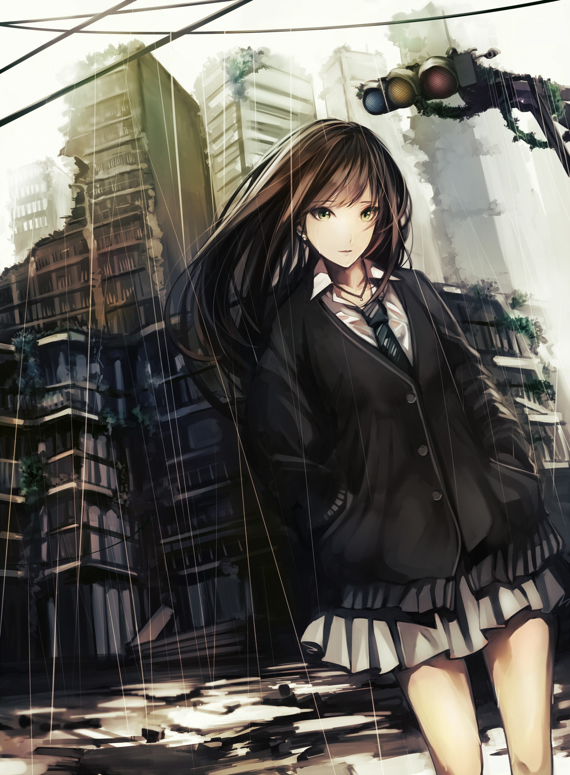 Shibuya Rin, anime girls, sweater, 2K, anime, Phone HD Wallpaper