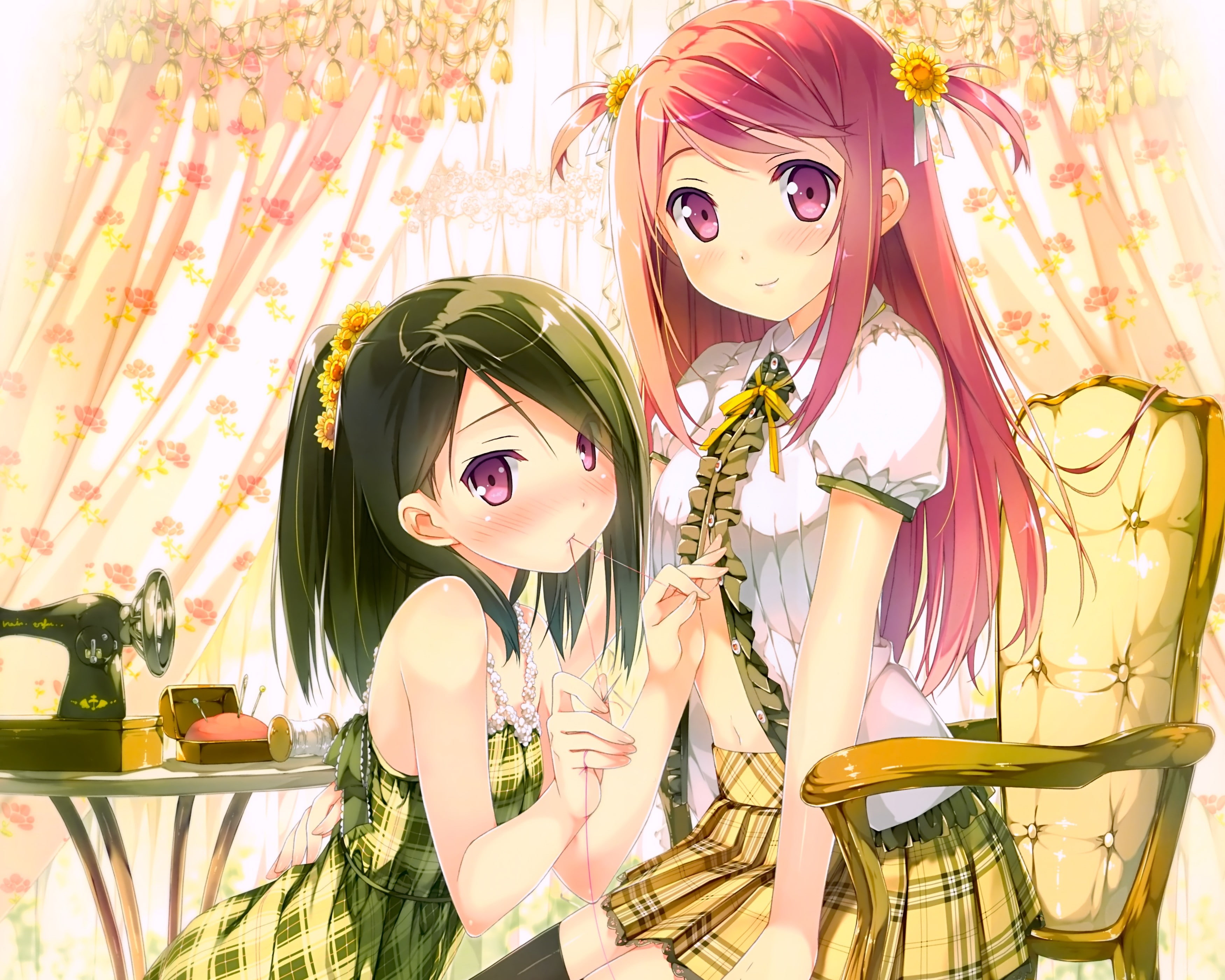 2K, Shizuku (Kantoku), anime, Kurumi (Kantoku), original characters, Kantoku, Afterschool of the 5th year, anime girls, HD Wallpaper