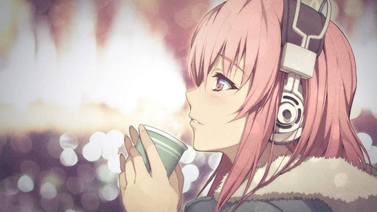 480P, profile, Pink Hair, nature, Nitroplus, outdoors, headshot, creativity, human face, portrait, body part, young women, fashion, Super Sonico, women, HD Wallpaper