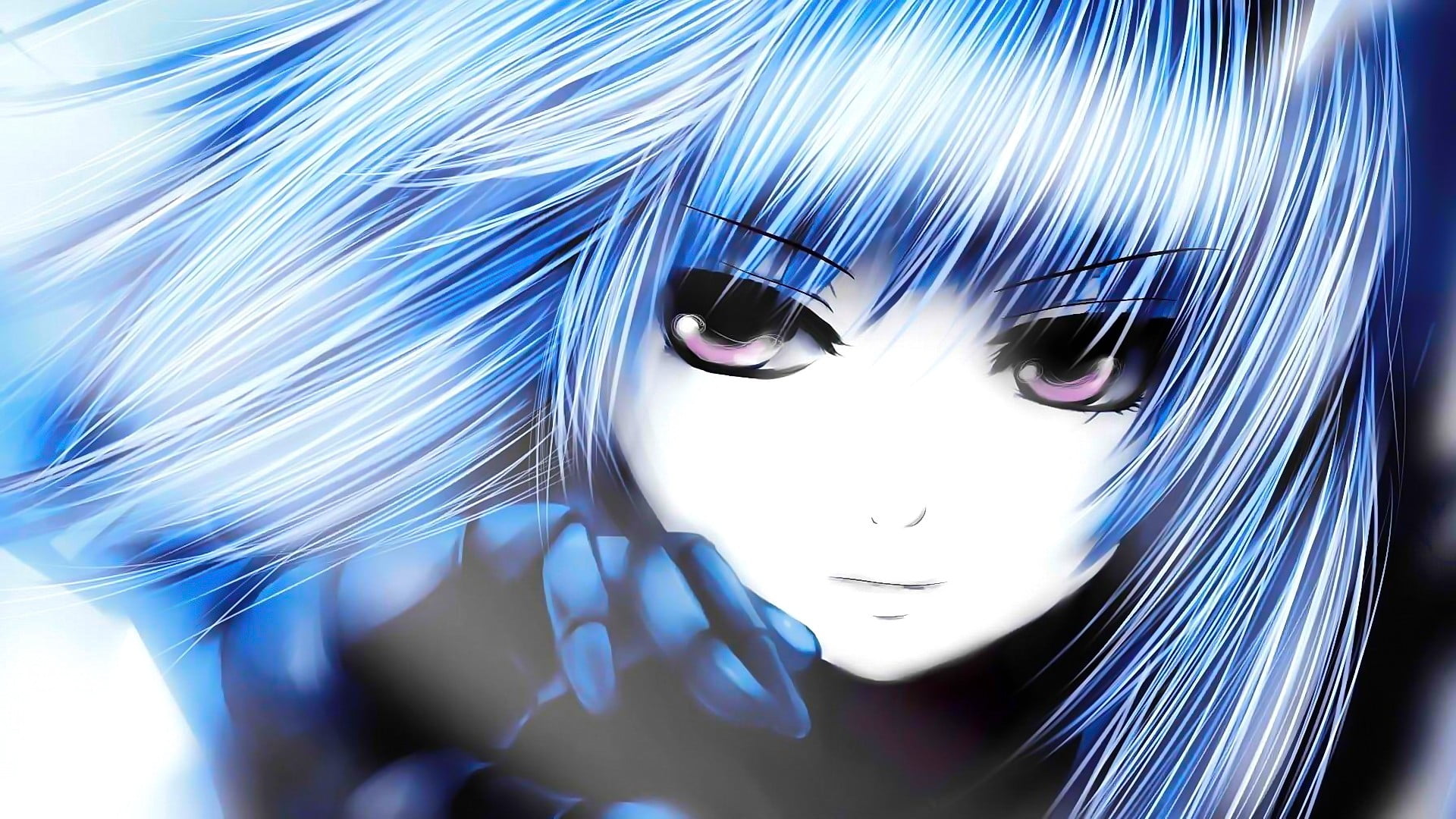 young women, human face, Kula Diamond, hairstyle, leisure activity, beautiful woman, anime, feline, hair, human body part, blue hair, King of Fighters, HD Wallpaper