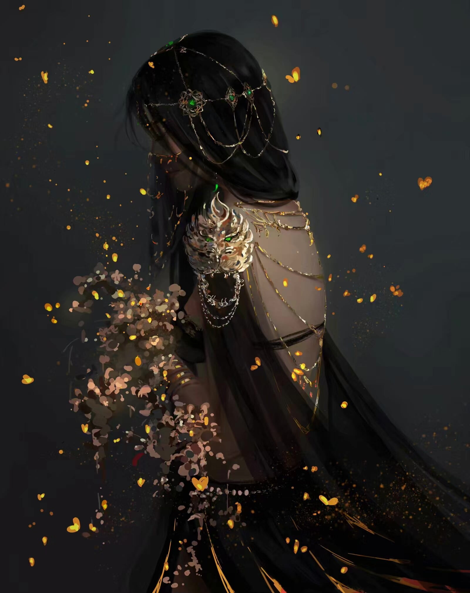 black hair, Ghost + Blade, Ghostblade, 1080P, Phone HD Wallpaper