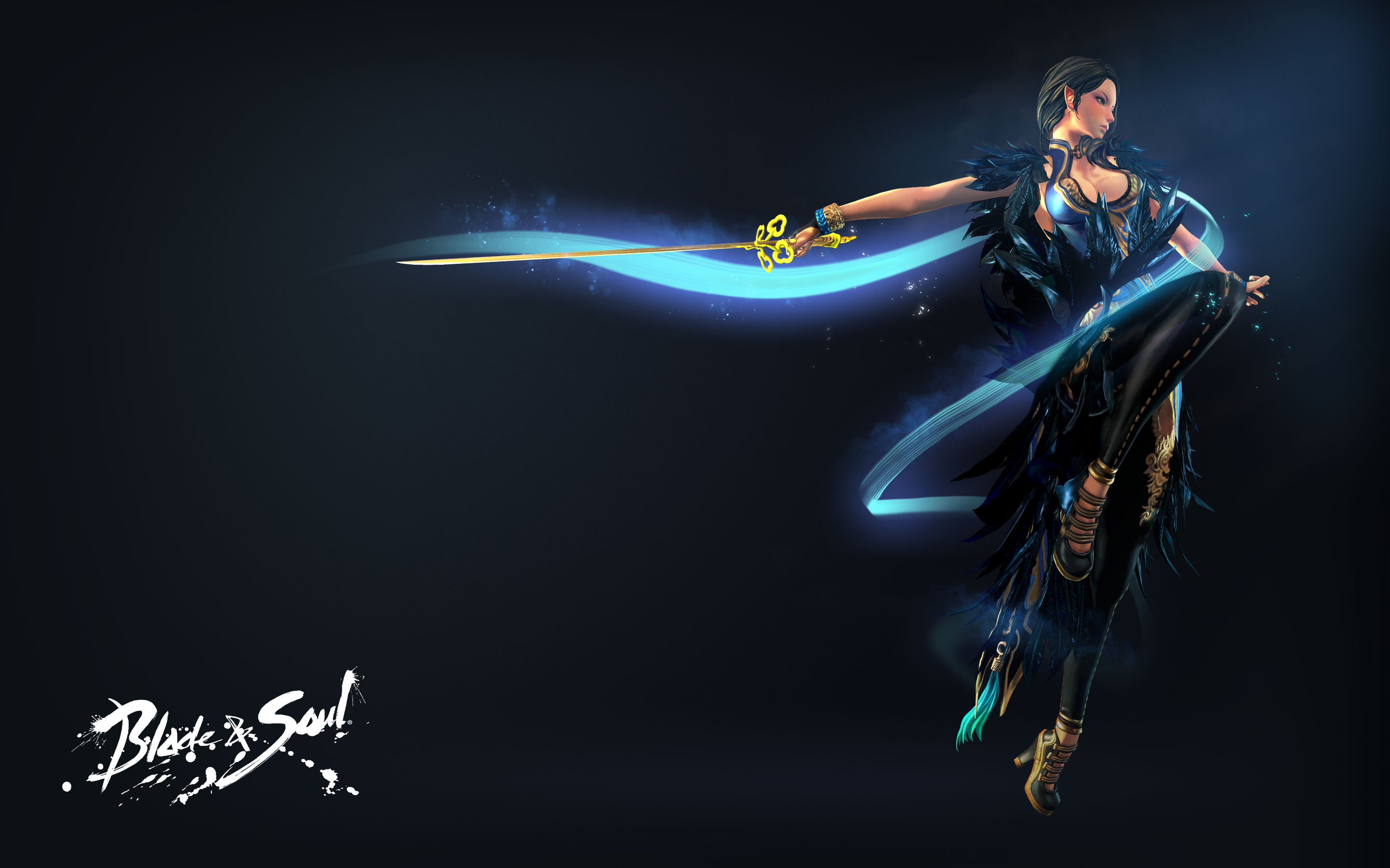 bns, sword, video games, Blade And Souls, 2K, fantasy girl, HD Wallpaper
