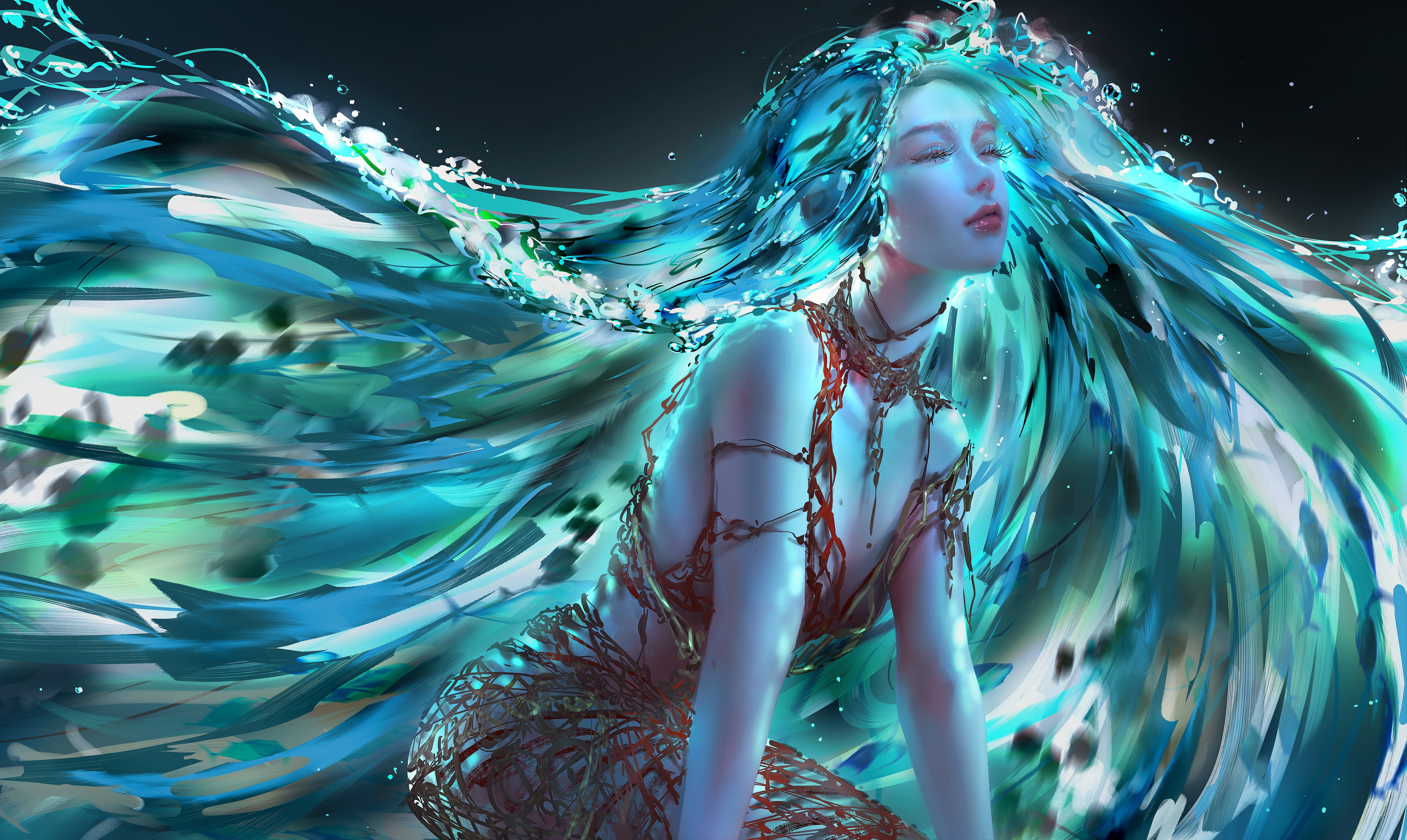 digital art, fantasy art, Nixeu, 5K, fan art, women, illustration, fantasy girl, artwork, HD Wallpaper