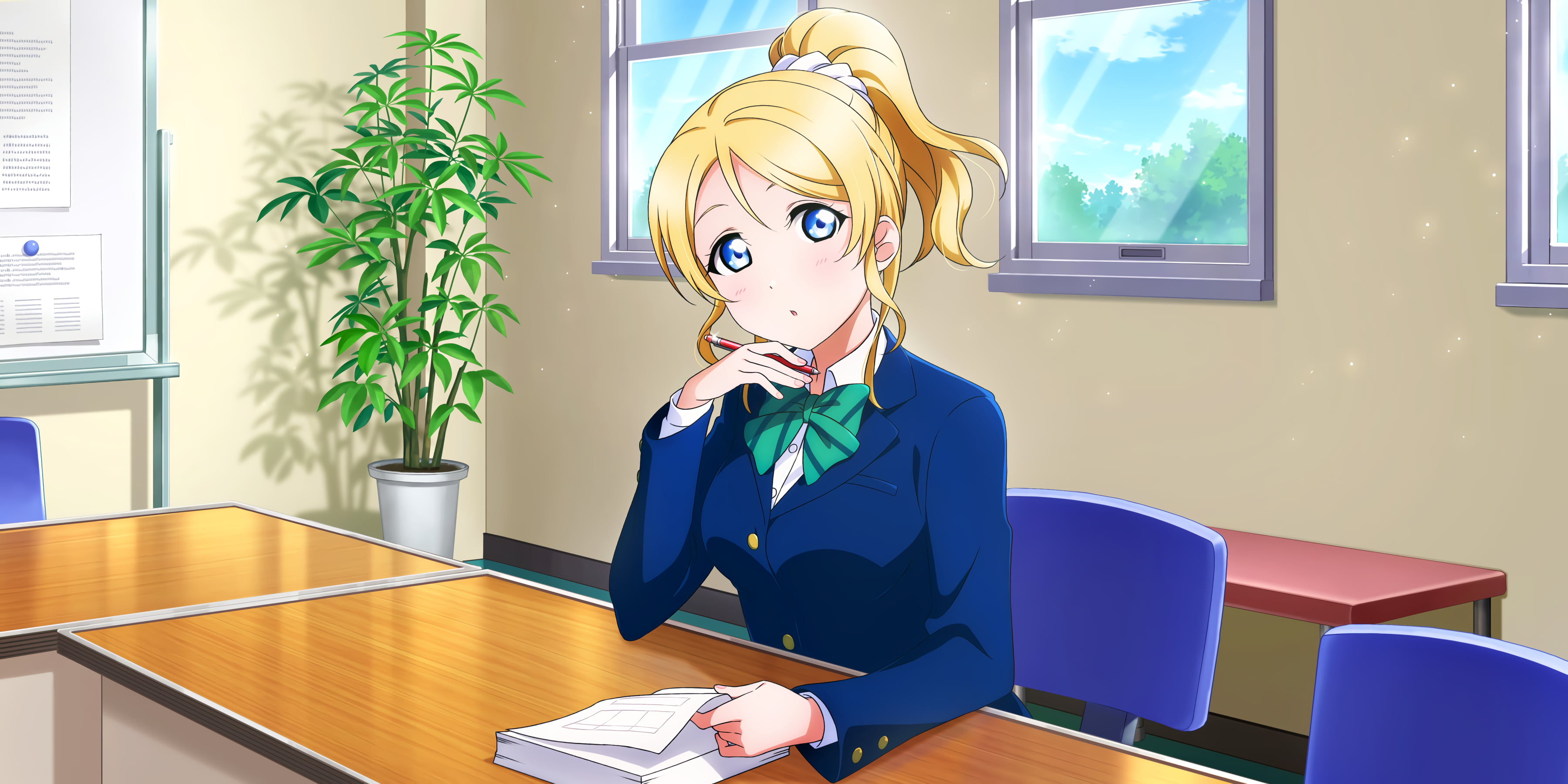 Love Live Series, Ayase Eli, Love Live!, Ayase Eri, 2K, HD Wallpaper