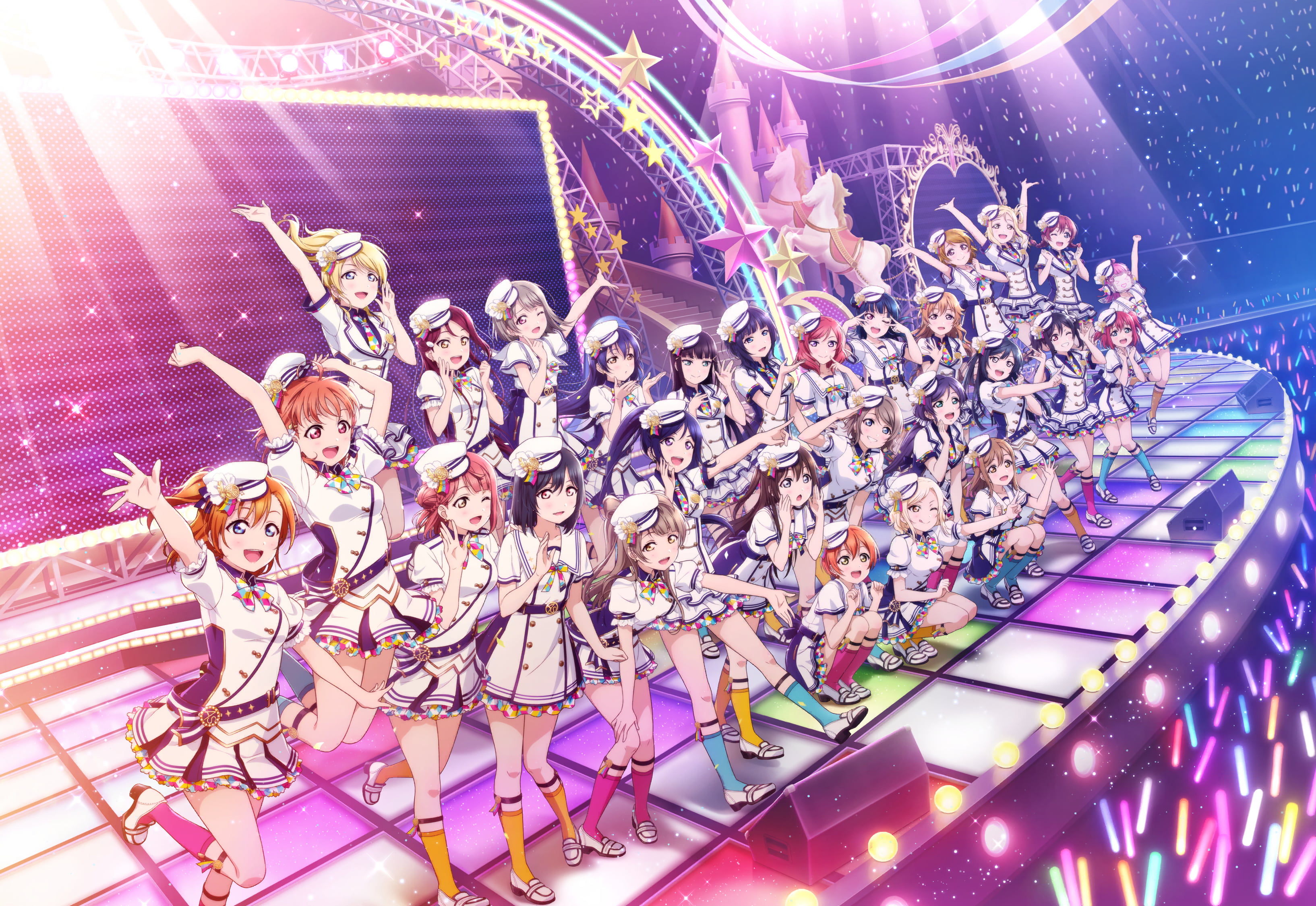 Love Live! Sunshine, 2K, Love Live!, Love Live Series, anime girls, HD Wallpaper