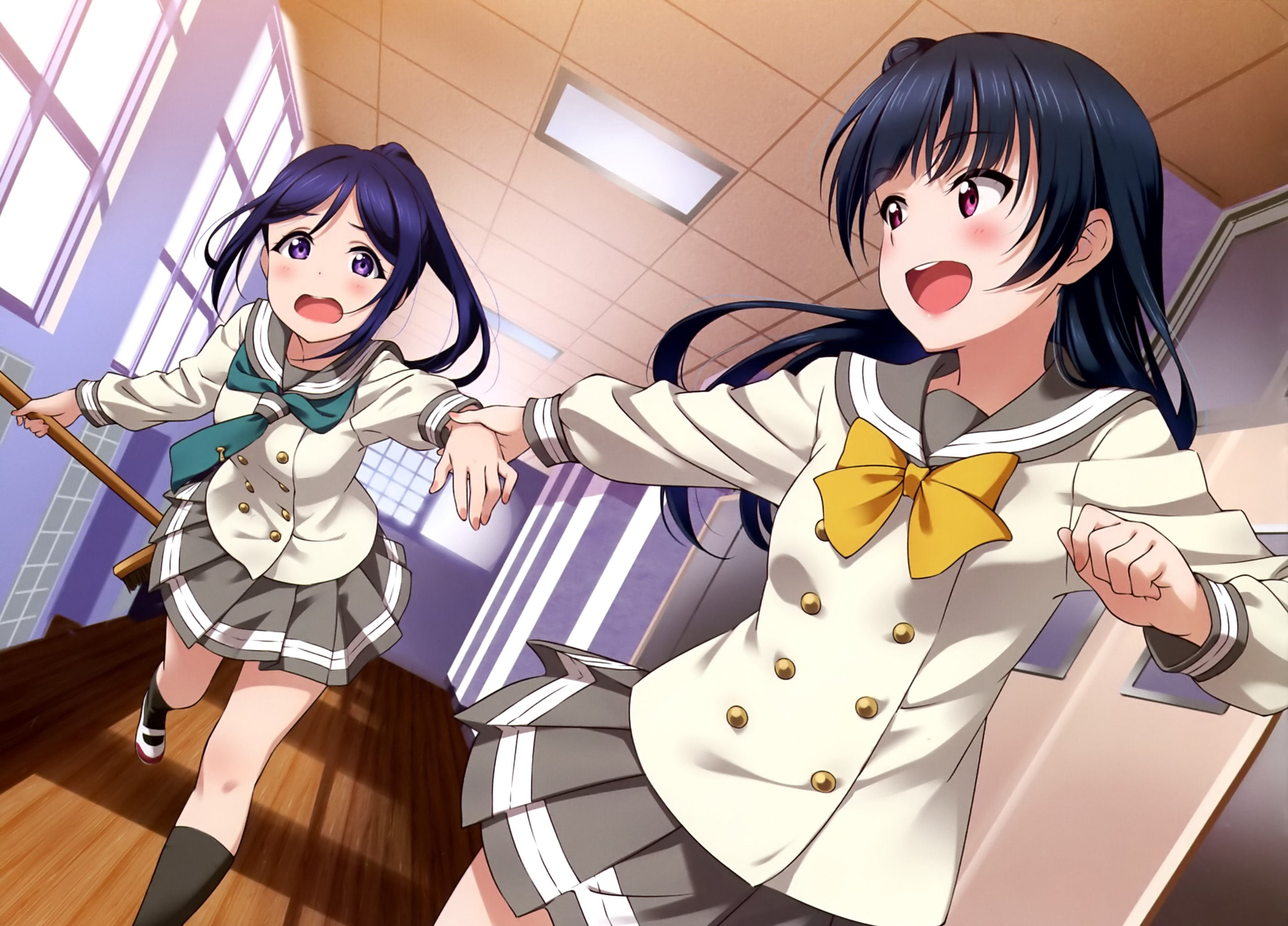 Kanan Matsuura, Yoshiko Tsushima, Anime, 2K, Love Live! Sunshine!!, HD Wallpaper