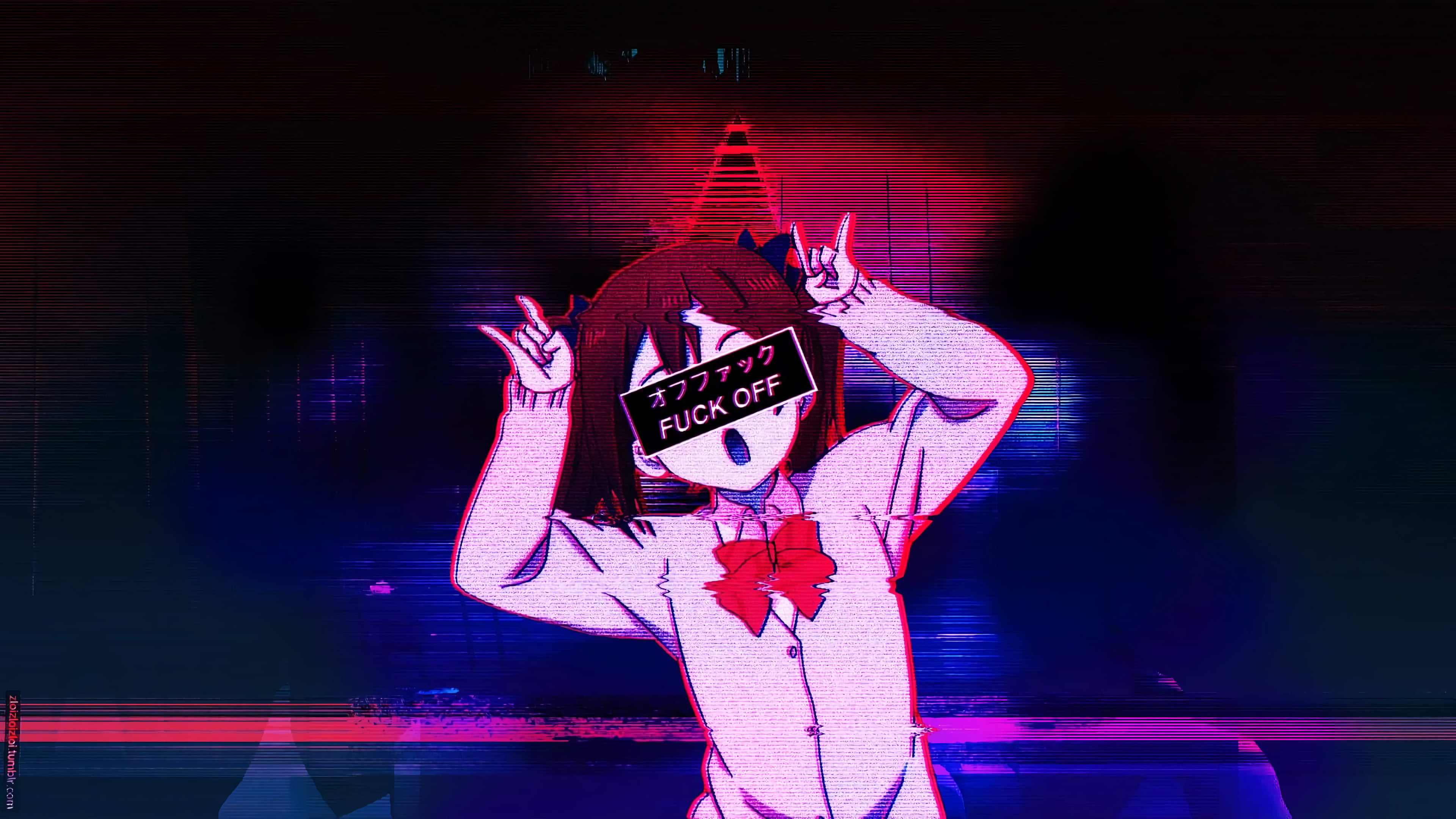 vaporwave, 4K, Yazawa Nico, Love Live!, HD Wallpaper