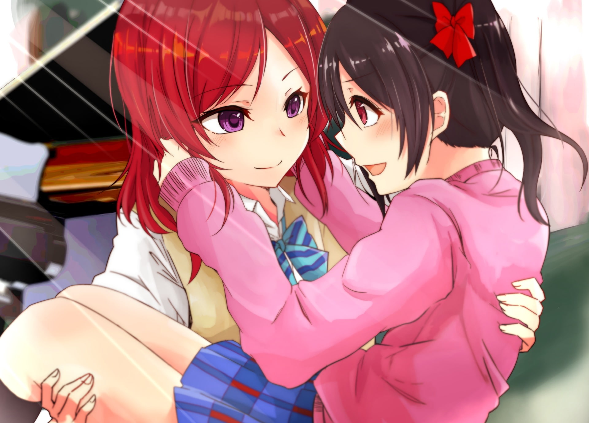 Love Live!, 1080P, Nico Yazawa, Anime, Maki Nishikino, HD Wallpaper