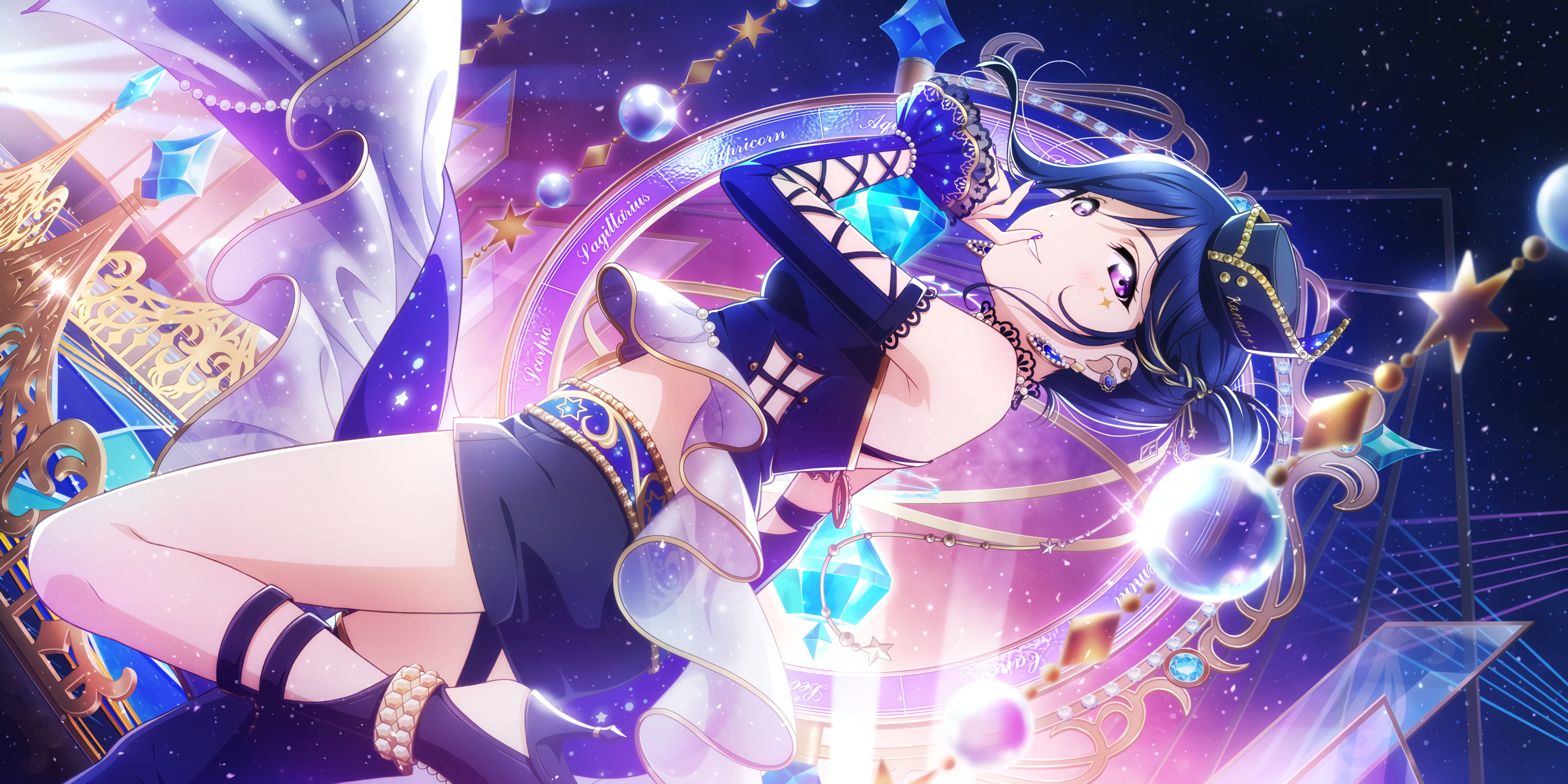 anime girls, 2K, Love Live! Sunshine, Love Live!, Matsuura Kanan, Love Live Series, HD Wallpaper