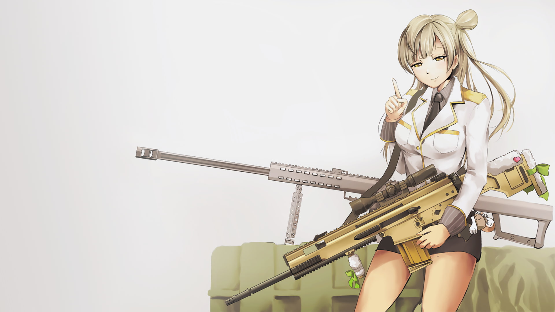 holding, young women, Minami Kotori, hair, three quarter length, females, 1080P, studio shot, Love Live!, music, copy space, indoors, women, young adult, HD Wallpaper