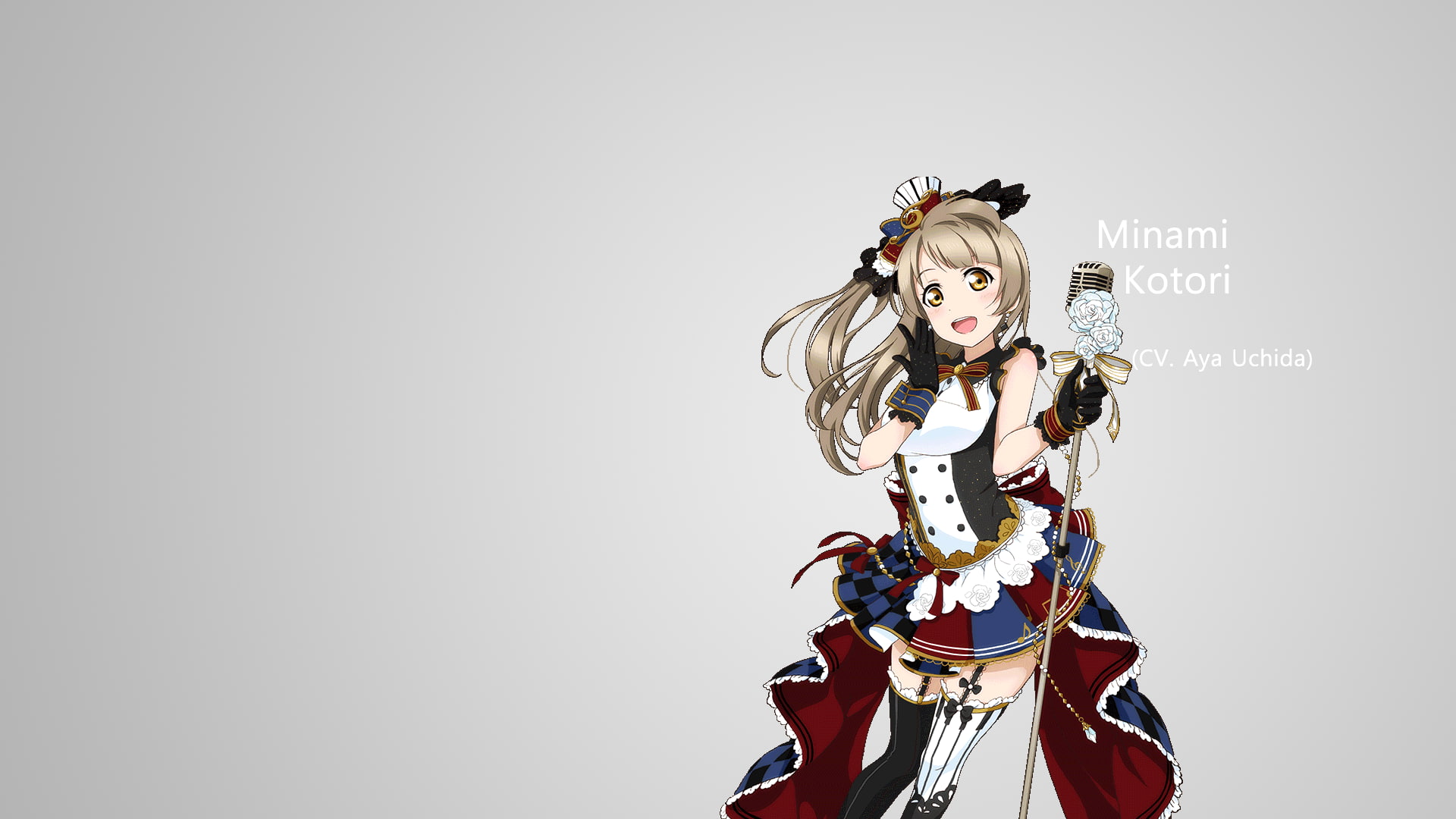 Love Live!, white background, Minami Kotori, young women, hairstyle, creativity, 1080P, one person, young adult, copy space, indoors, adult, representation, HD Wallpaper