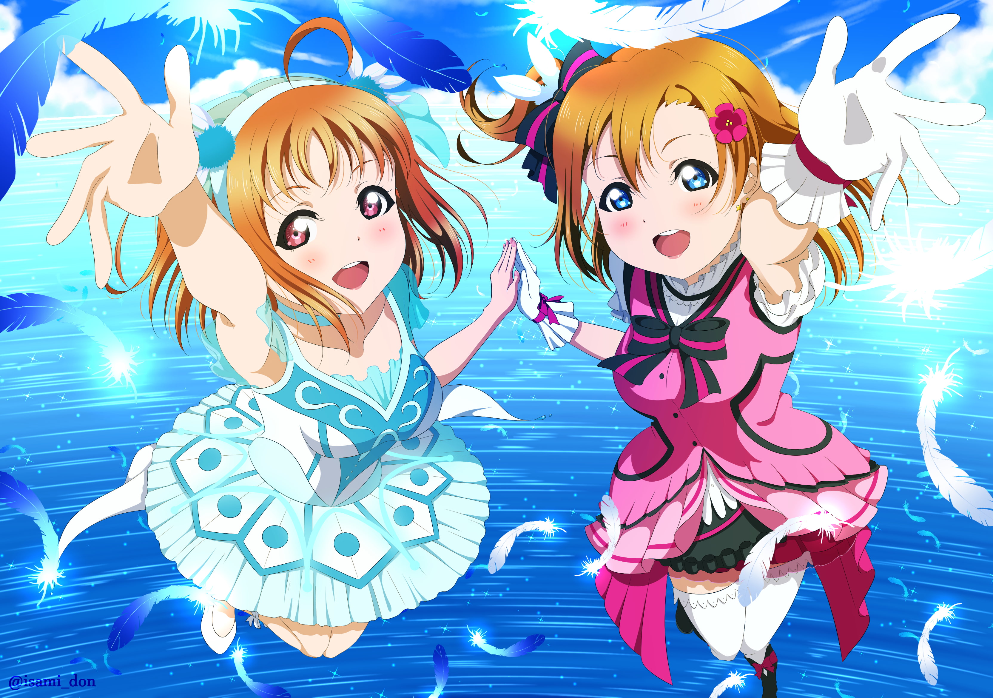 Honoka Kousaka, Anime, Love Live!, 2K, Chika Takami, HD Wallpaper