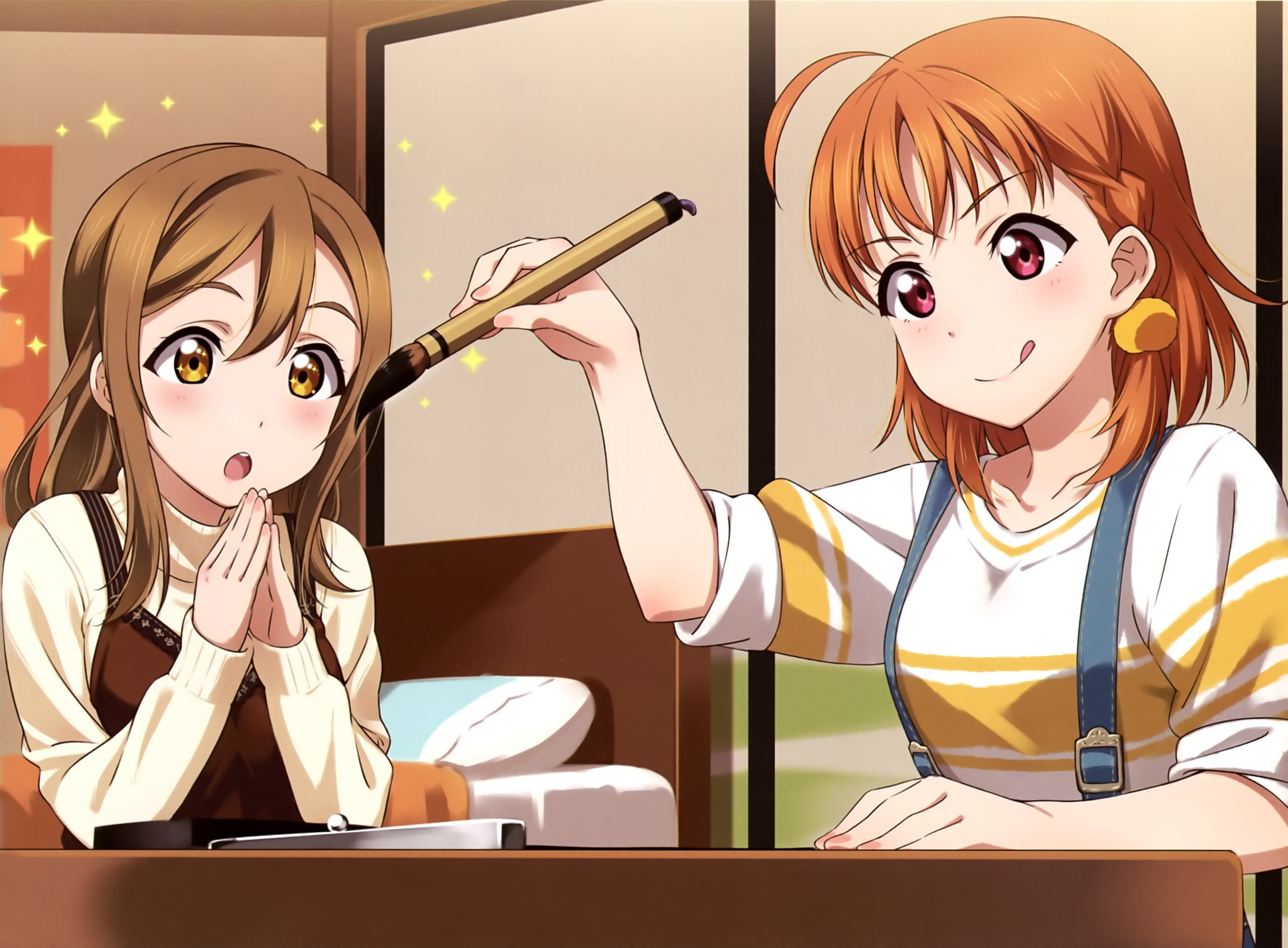 Love Live! Sunshine!!, Anime, 2K, Hanamaru Kunikida, Chika Takami, HD Wallpaper