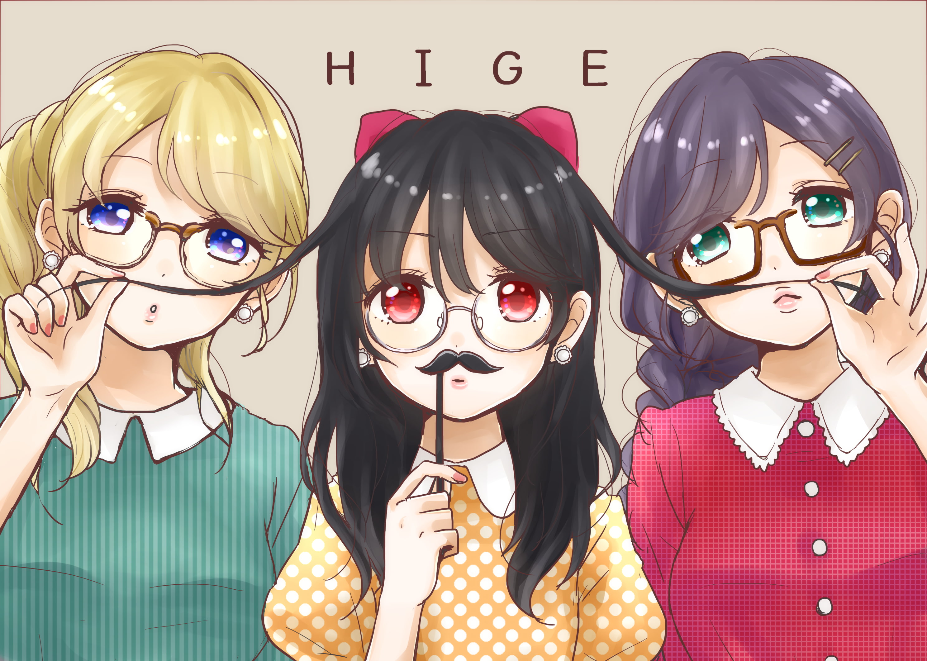close-up, females, portrait, adult, two people, 2K, Love Live!, looking at camera, real people, representation, Ayase Eli, headshot, people, glasses, Yazawa Nico, HD Wallpaper