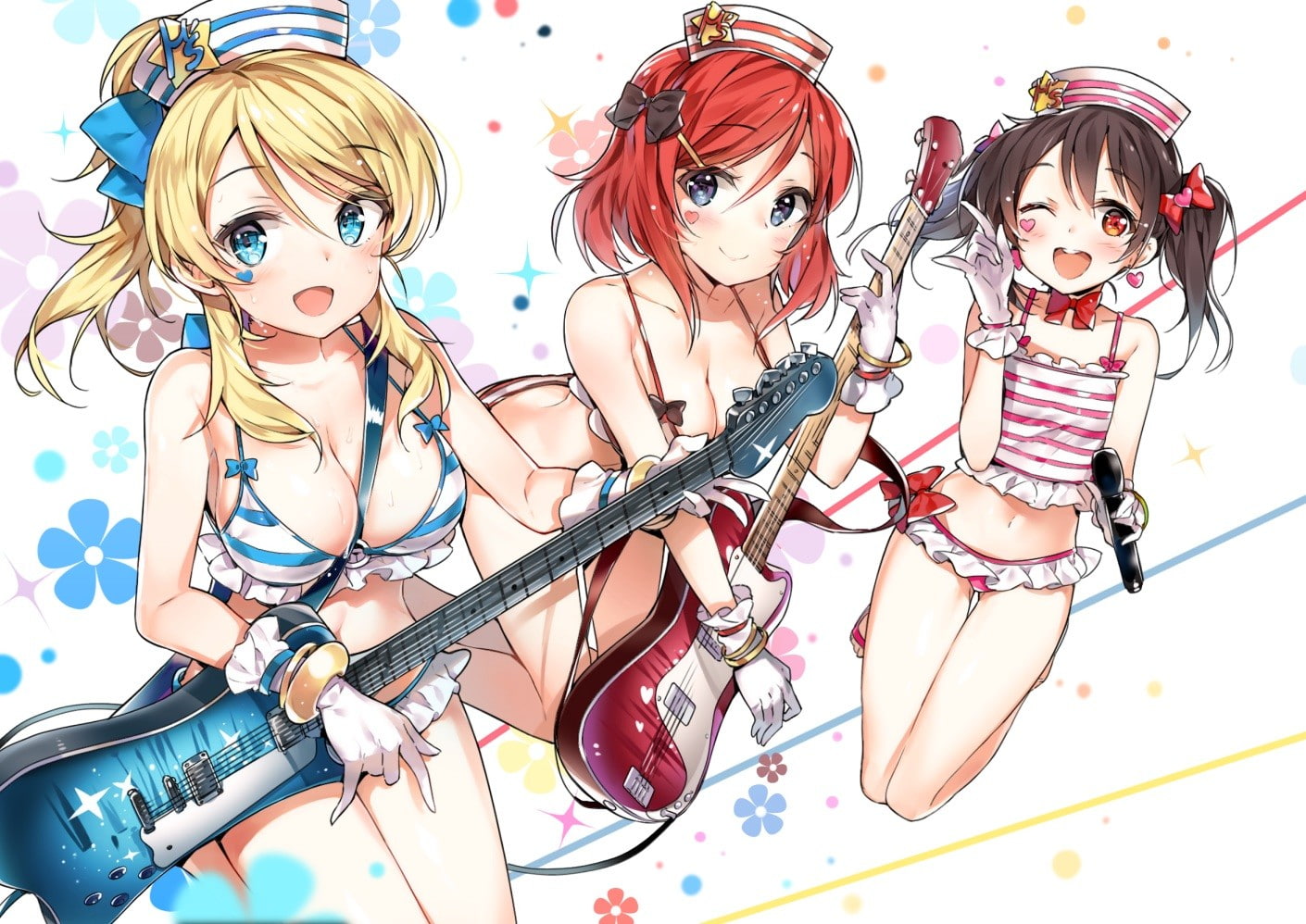 Yazawa Nico, Love Live!, anime, Ayase Eri, 720P, Nishikino Maki, HD Wallpaper