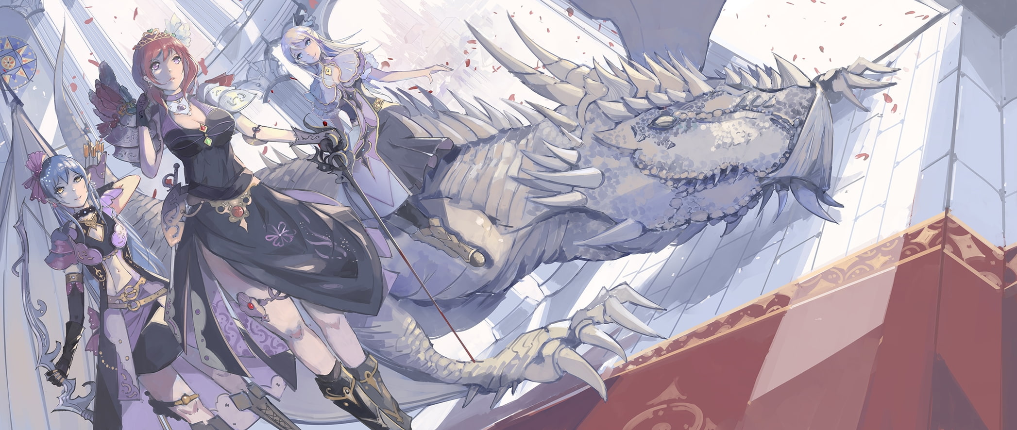 Anime, creativity, nature, sunlight, low angle view, dragon, representation, metal, day, close-up, festival, fantasy version, built structure, silver colored, HD Wallpaper