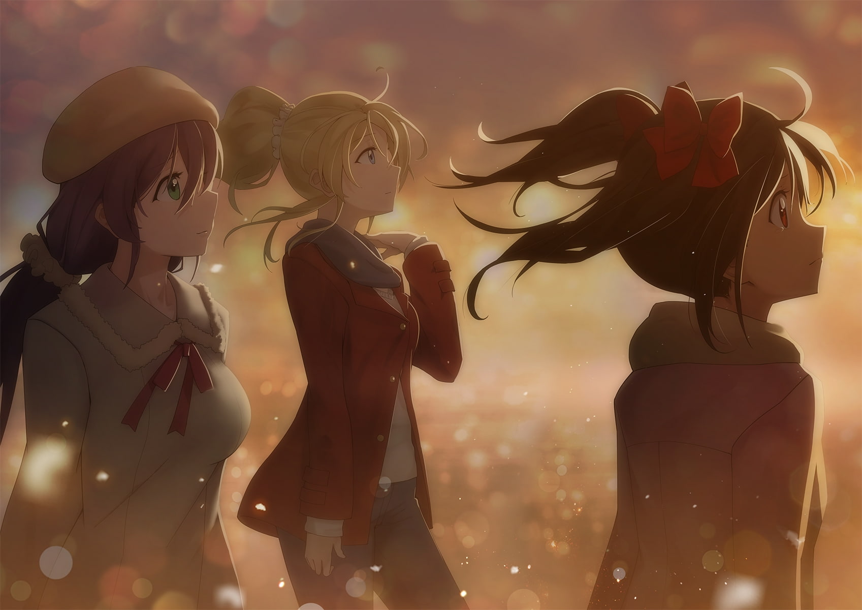 creativity, ayase eli, fashion, digital composite, adult, Anime, lifestyles, 720P, scenic, indoors, female likeness, representation, toujou nozomi, love live, HD Wallpaper