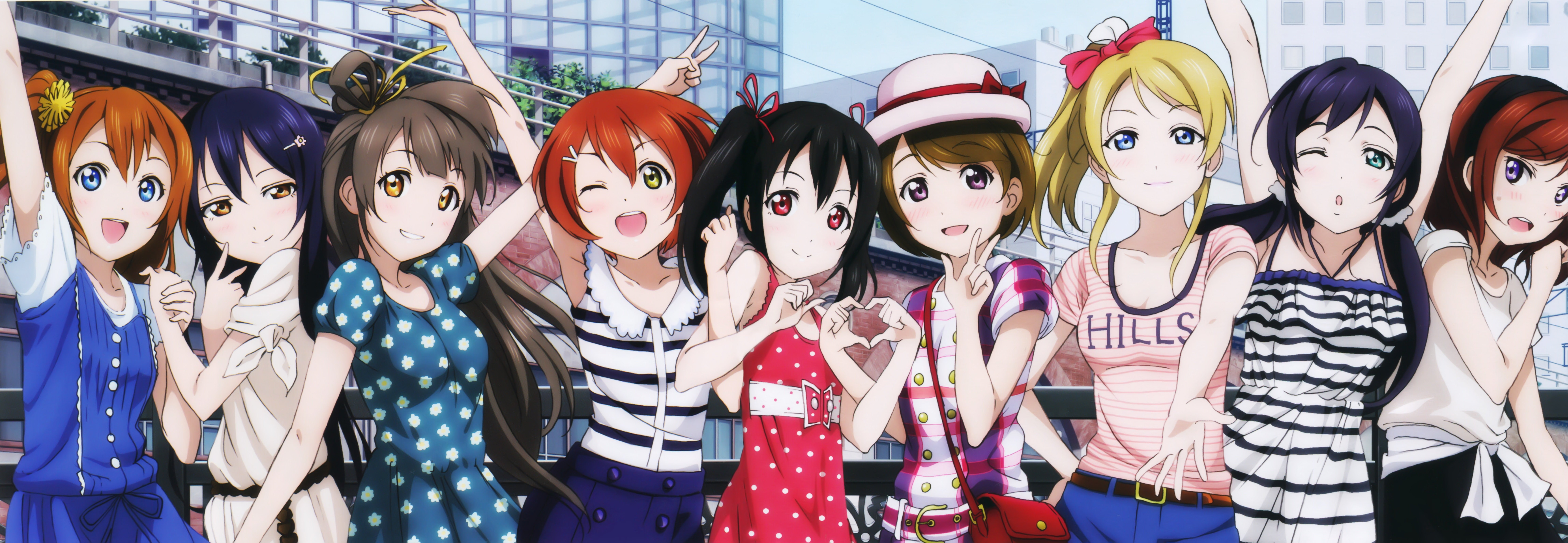 maki, characters, nico, live, love, girls, toujou, ayase, umi, kotori, sonoda, yuuhei, long, murota, minami, honoka, kousaka, hair, dress, girl, koizumi, HD Wallpaper