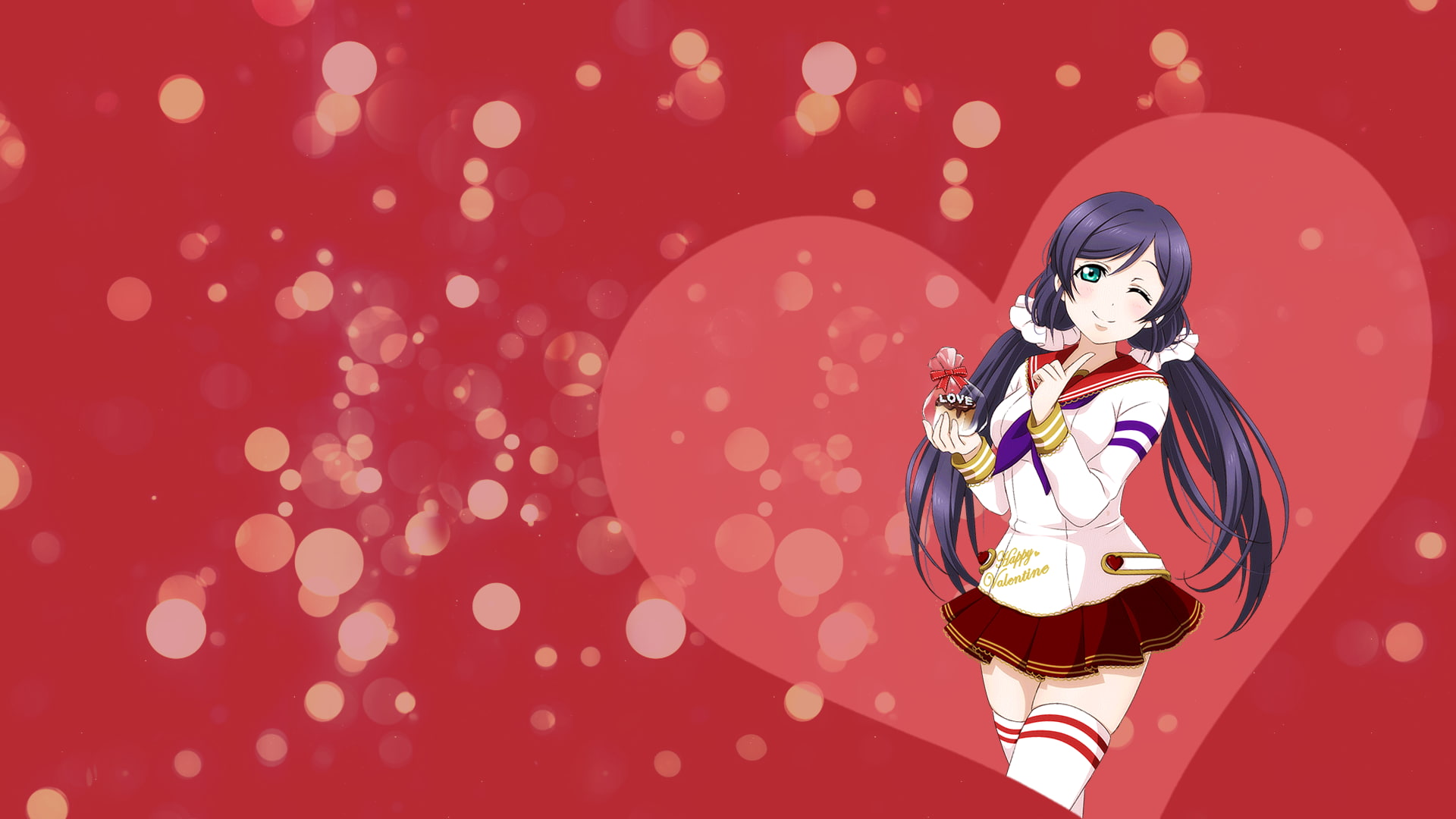 thigh-highs, Toujou Nozomi, 1080P, anime, anime girls, Love Live!, HD Wallpaper