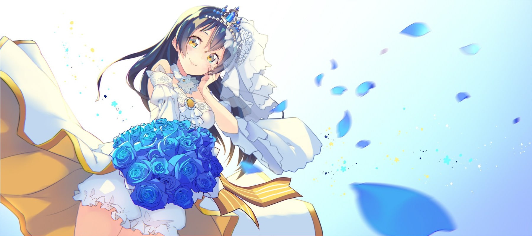 720P, love live flowers sonoda umi, HD Wallpaper