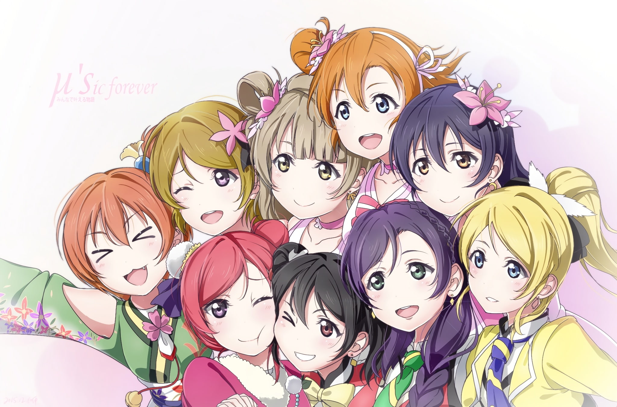representation, no people, indoors, sonoda umi, day, ayase eri, large group of objects, kousaka honoka, yazawa nico, Anime, art and craft, minami kotori, HD Wallpaper