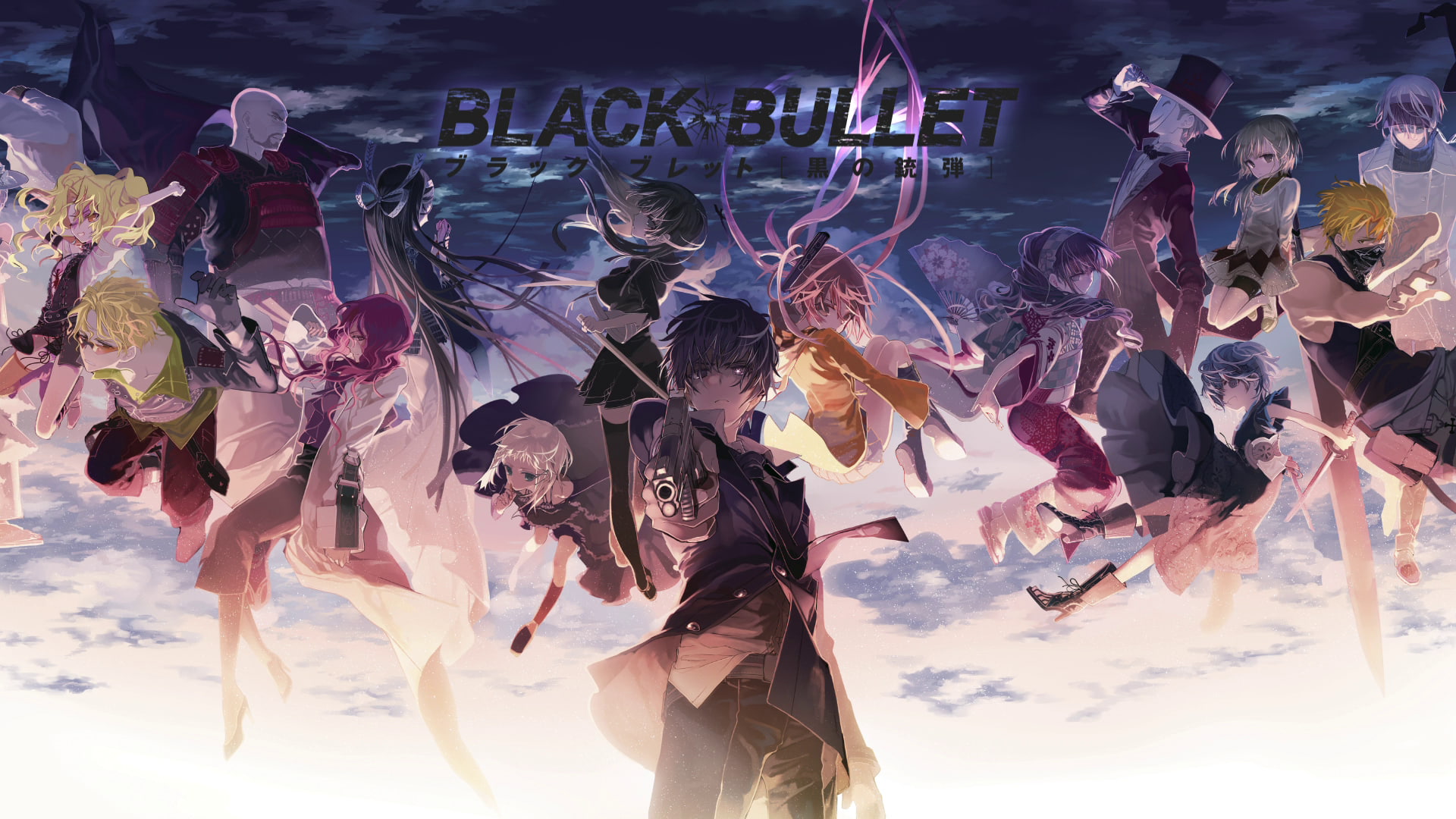 Black Bullet, Rentaro Satomi, Kagetane Hiruko, Hiruko Kohina, Enju Aihara, Tamaki, 1080P, Tina Sprout, Kisara Tendo, HD Wallpaper