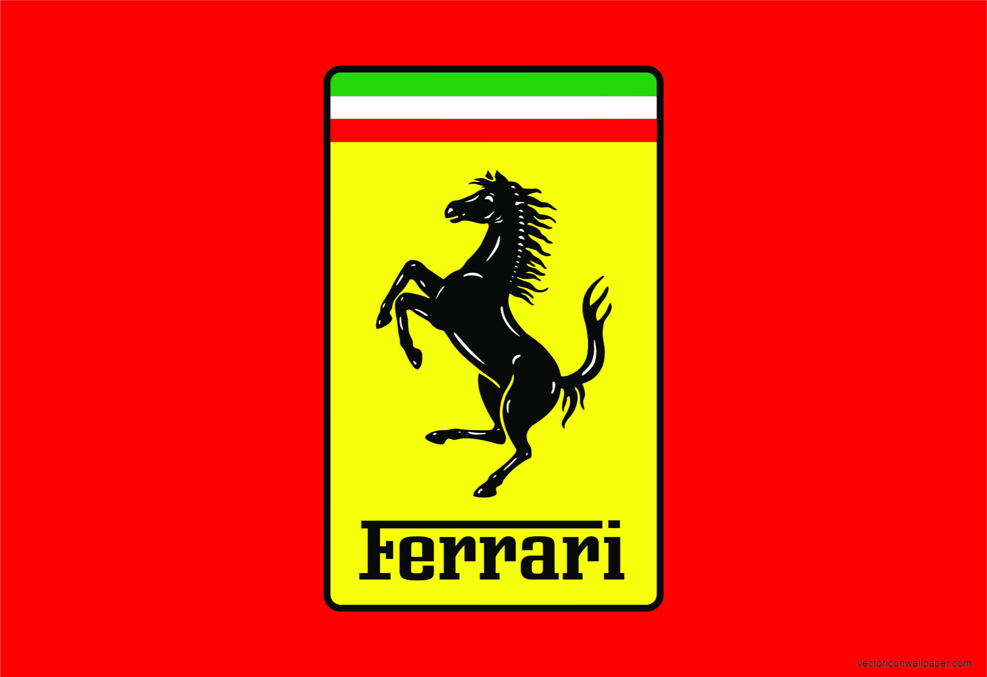 Ferrari, Logo, 2K, HD Wallpaper