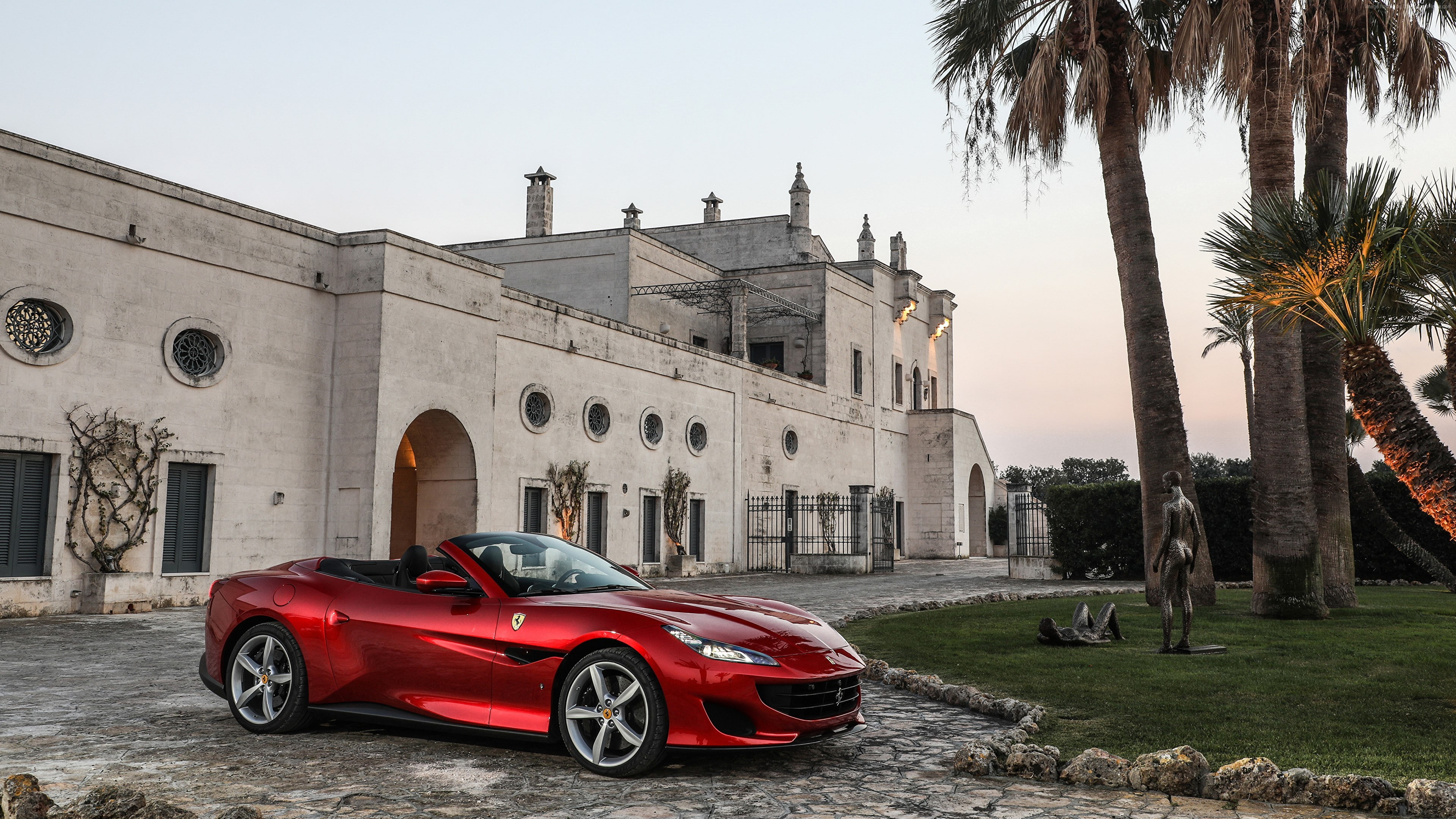 2K, 2018 Cars, Ferrari Portofino GT, 4K, HD Wallpaper