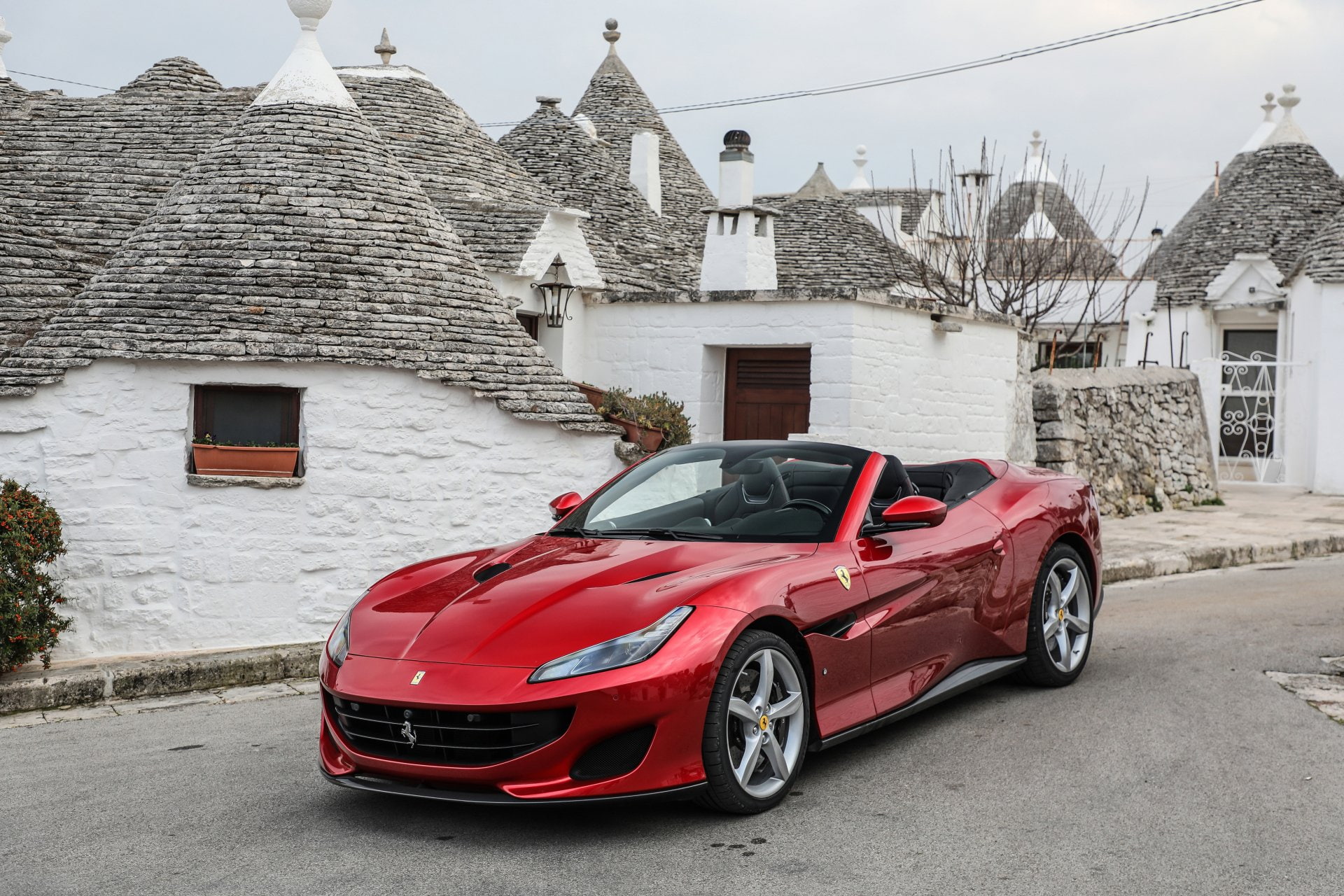 Car, Ferrari Portofino, Red Car, Supercar, 1080P, Vehicle, Ferrari, Sport Car, HD Wallpaper