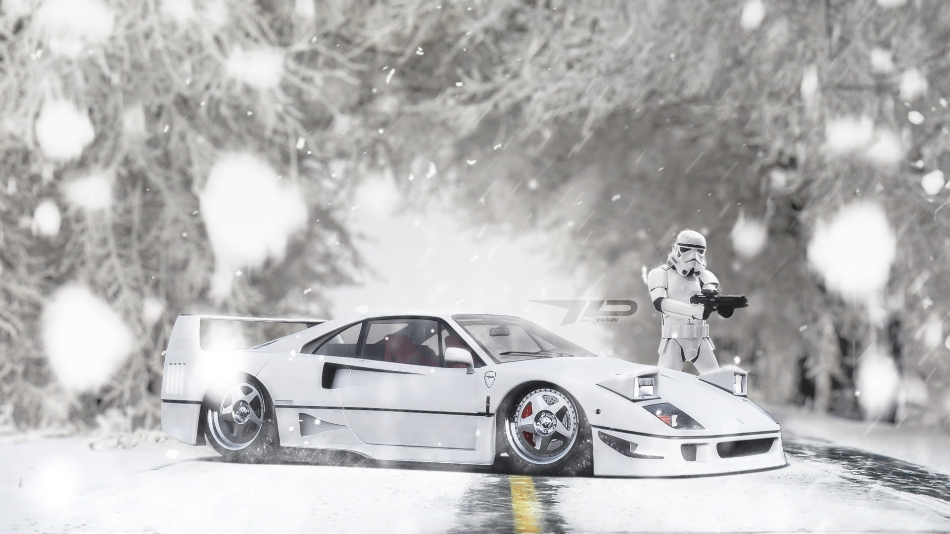 stormtrooper, plant, winter, selective focus, transportation, no people, focus on foreground, mode of transportation, outdoors, toy, motor vehicle, day, HD Wallpaper