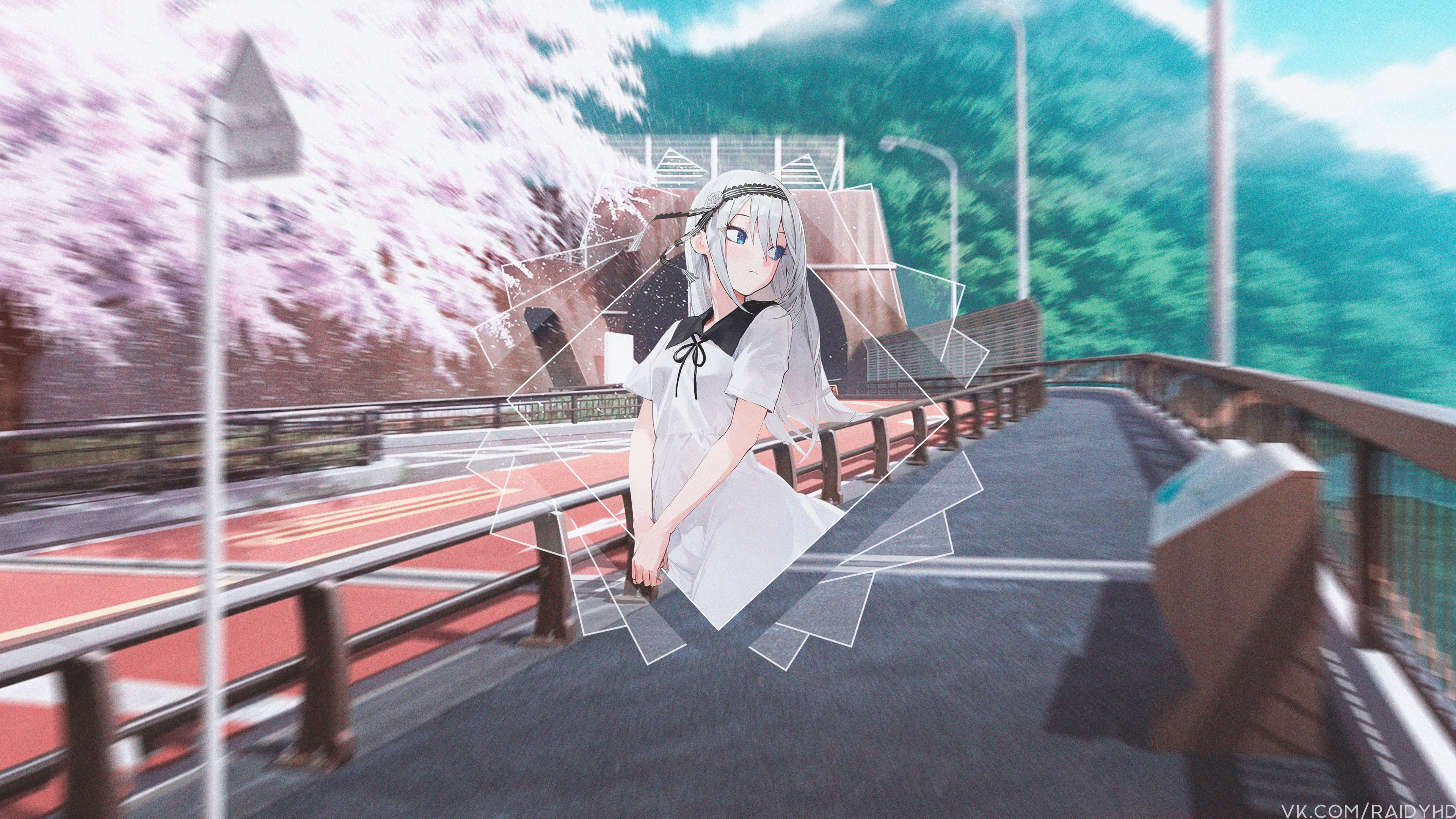 anime, picture-in-picture, Shirogane Kei, anime girls, 4K, HD Wallpaper
