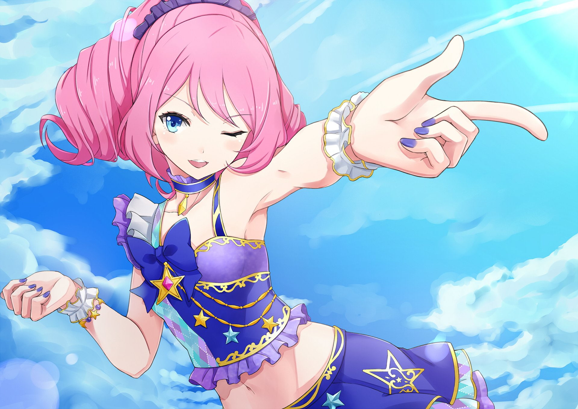 1080P, Laura Sakuraba, Aikatsu Stars!, Anime, HD Wallpaper