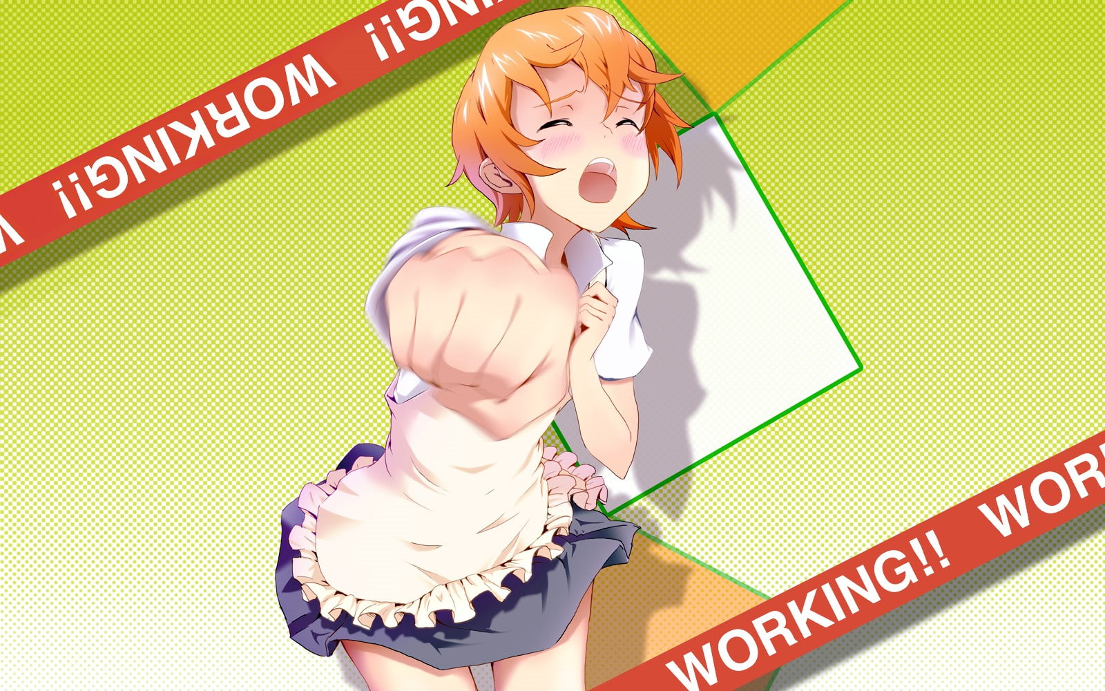 Inami Mahiru, Working!!, 720P, anime girls, HD Wallpaper