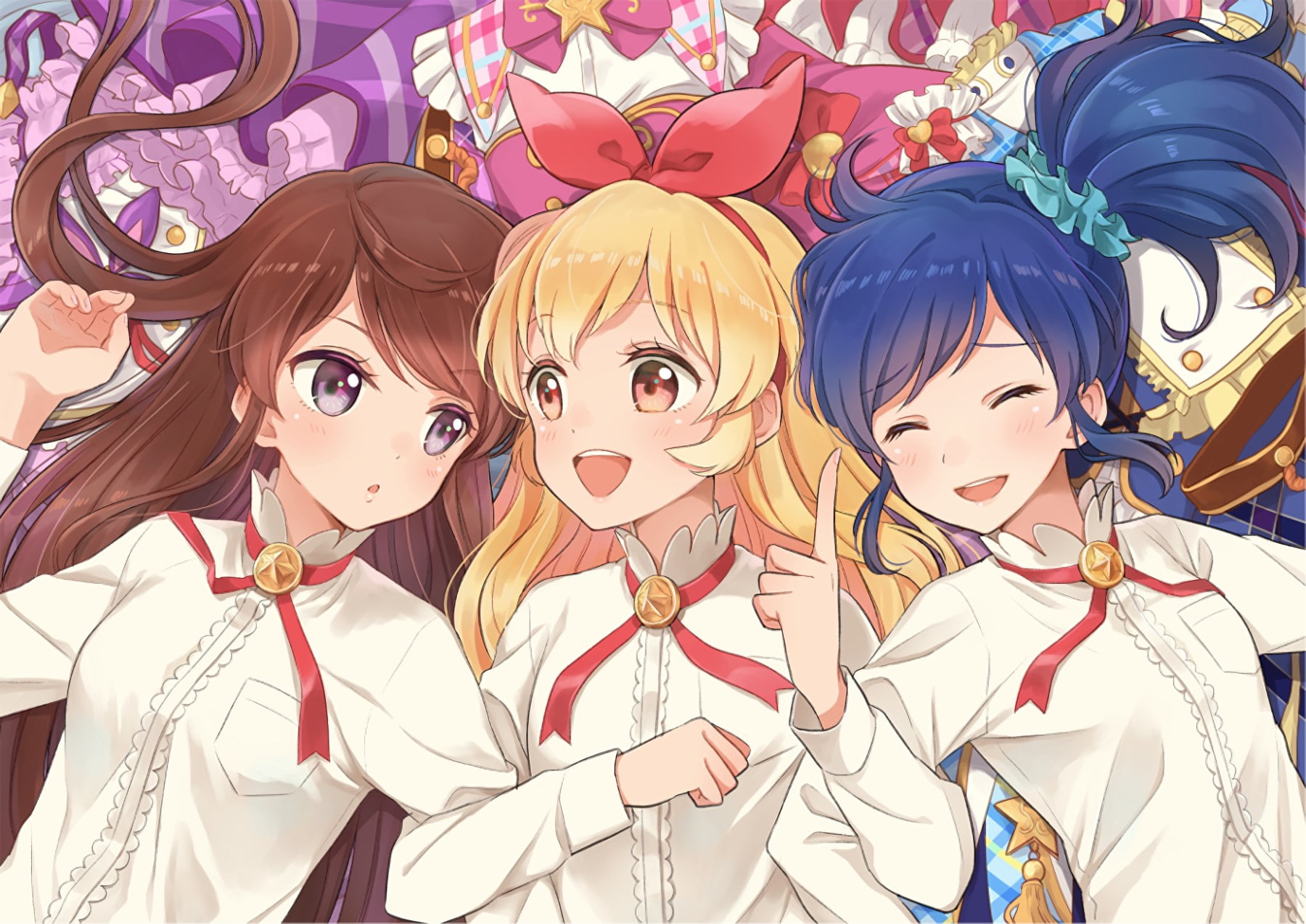 festival, outdoors, close-up, toy, female likeness, 720P, aikatsu, day, still life, repetition, human representation, abundance, large group of objects, HD Wallpaper