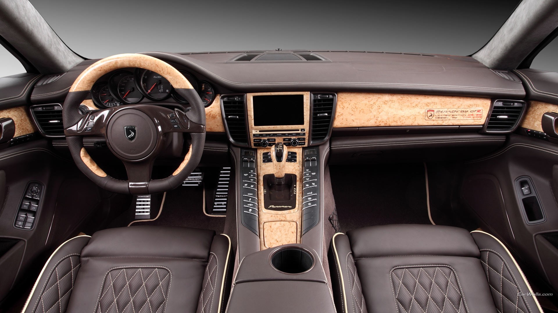 air vehicle, luxury, interior, technology, motor vehicle, Porsche Panamera, push button, no people, car interior, transportation, travel, control panel, HD Wallpaper