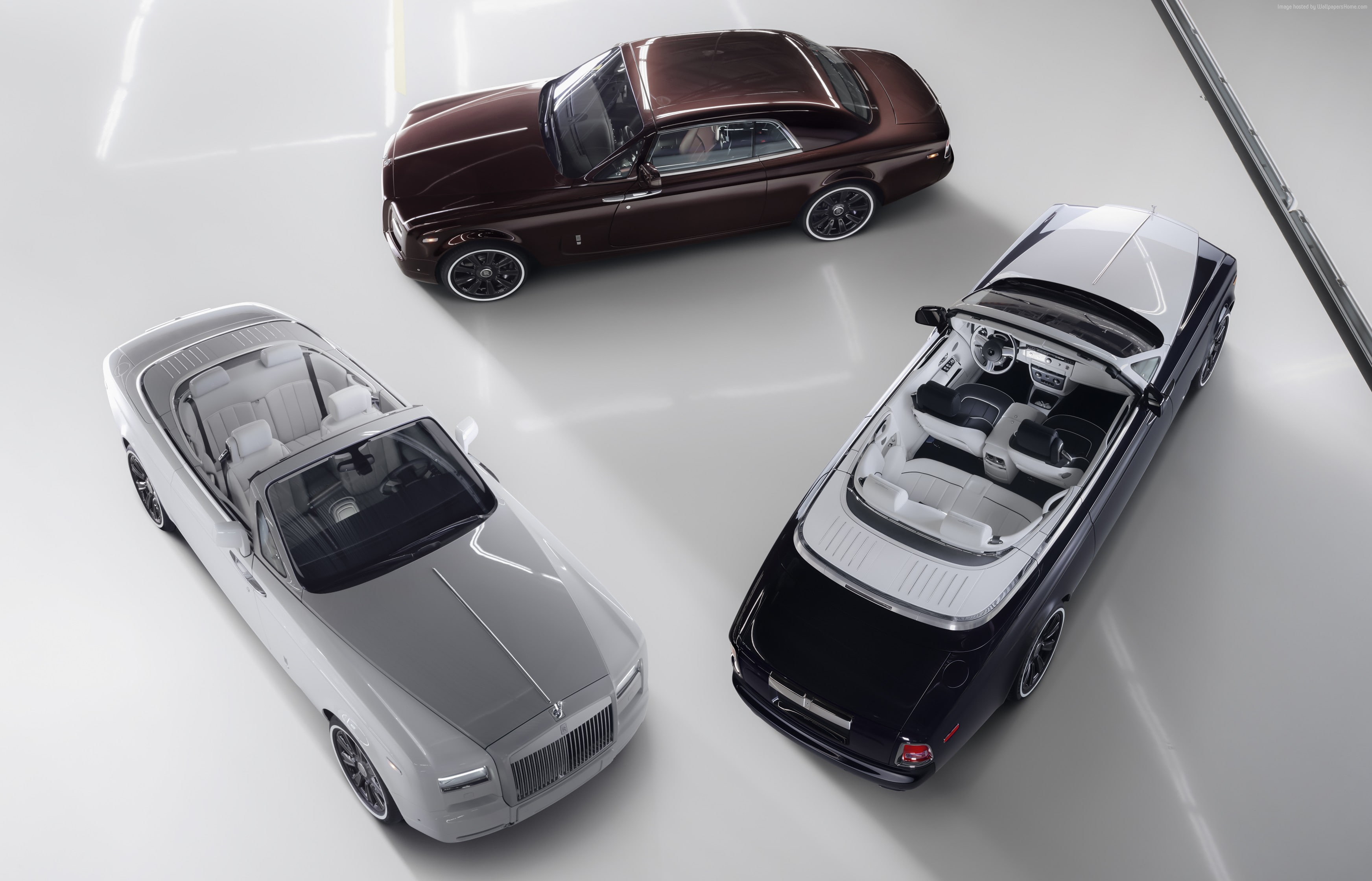 silver, Rolls Royce Phantom Zenith Collection, 2K, luxury cars, HD Wallpaper