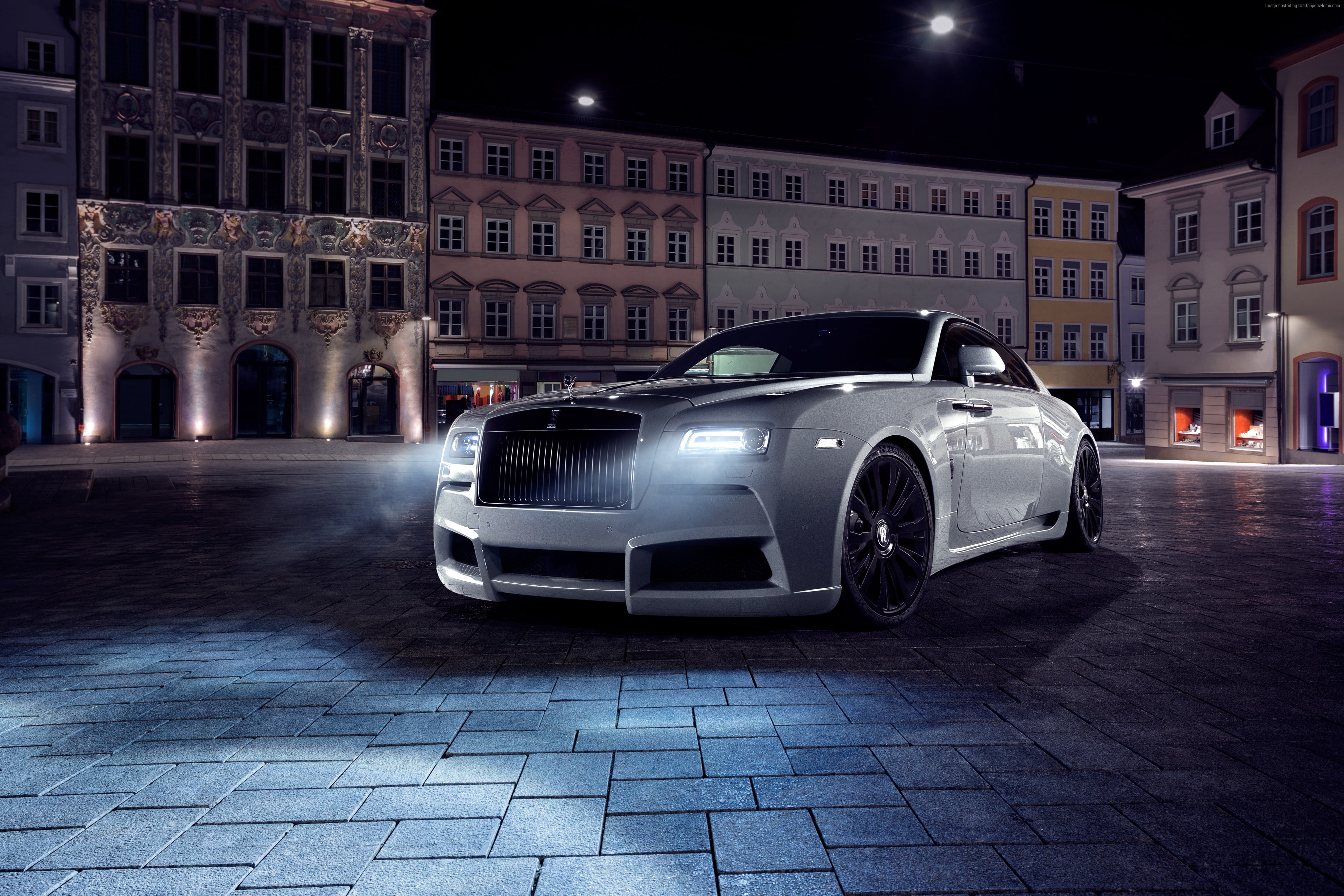 Overdose, luxury cars, 4K, silver, Spofec Rolls Royce Wraith, HD Wallpaper