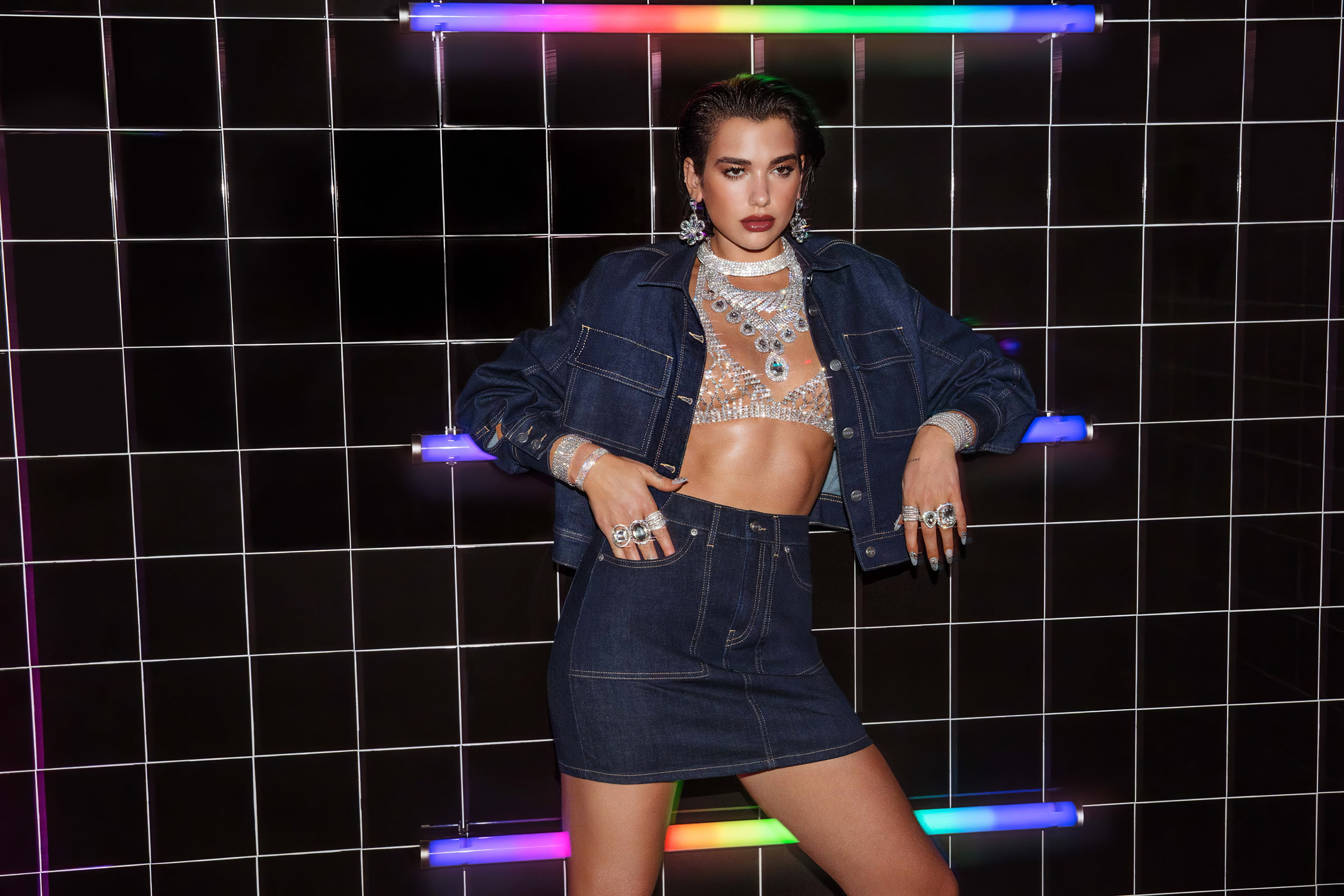 Dua Lipa, women, singer, 4K, model, celebrity, HD Wallpaper