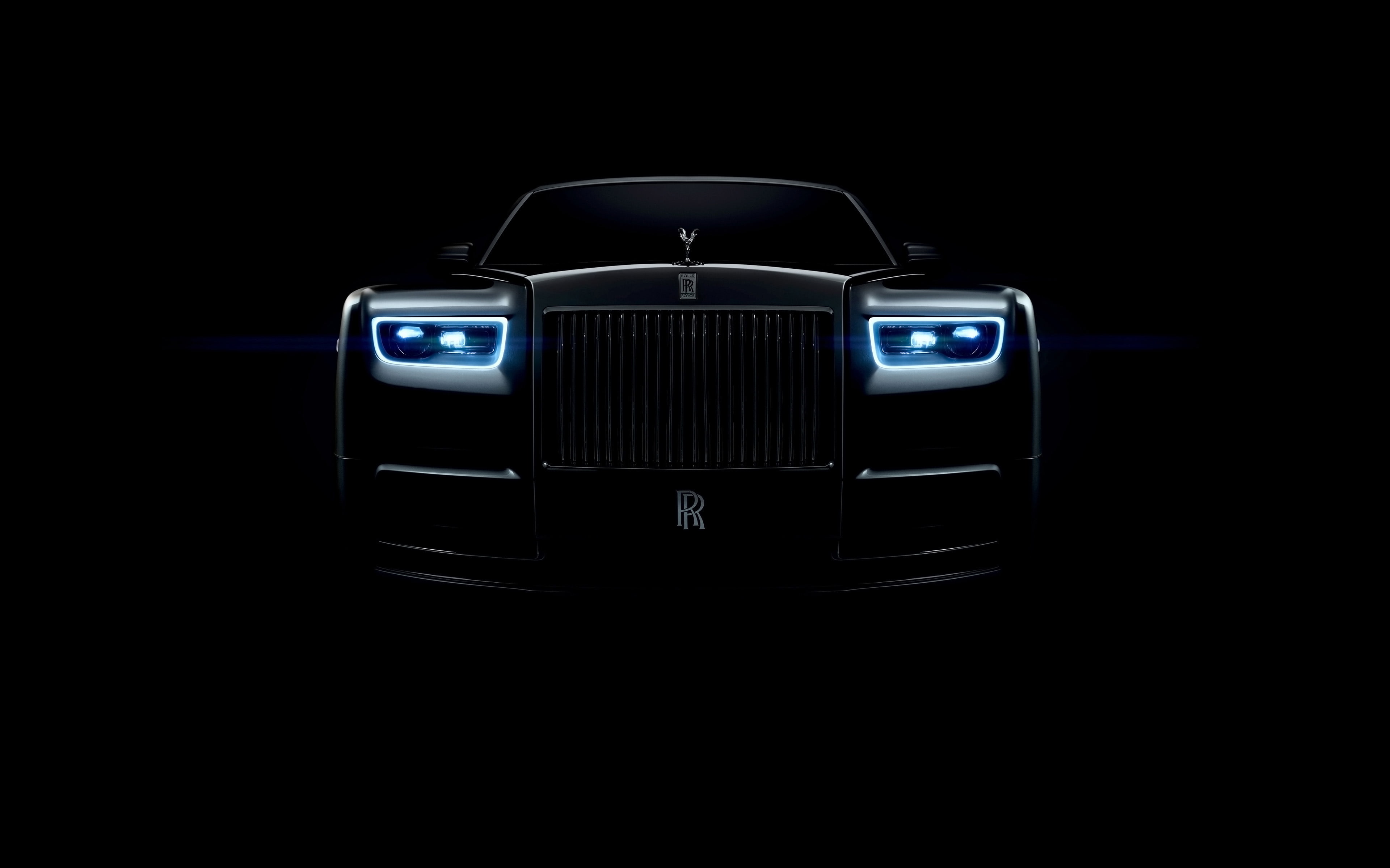 4K, black, 4K, phantom, 2018, Rolls-Royce Phantom, rolls, royce, HD Wallpaper