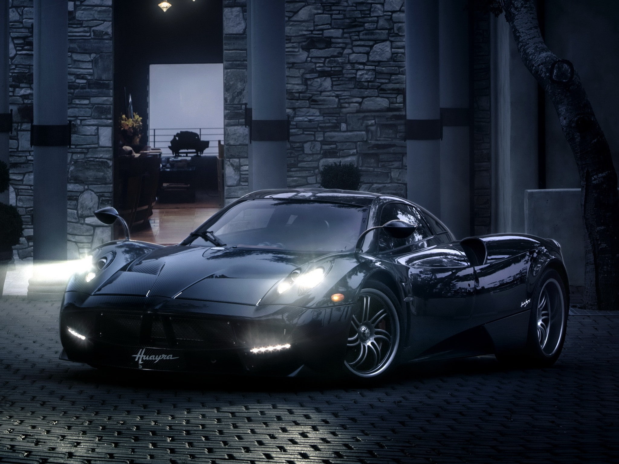 US, viper, dodge, Huayra, 1080P, Pagani, black, HD Wallpaper