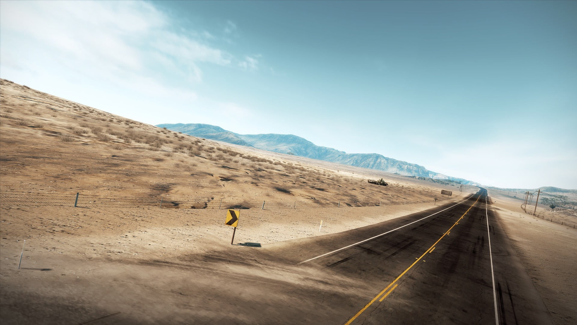 scenics - nature, environment, direction, cloud - sky, nature, no people, 1080P, beauty in nature, marking, sign, empty road, transportation, day, non-urban scene, HD Wallpaper