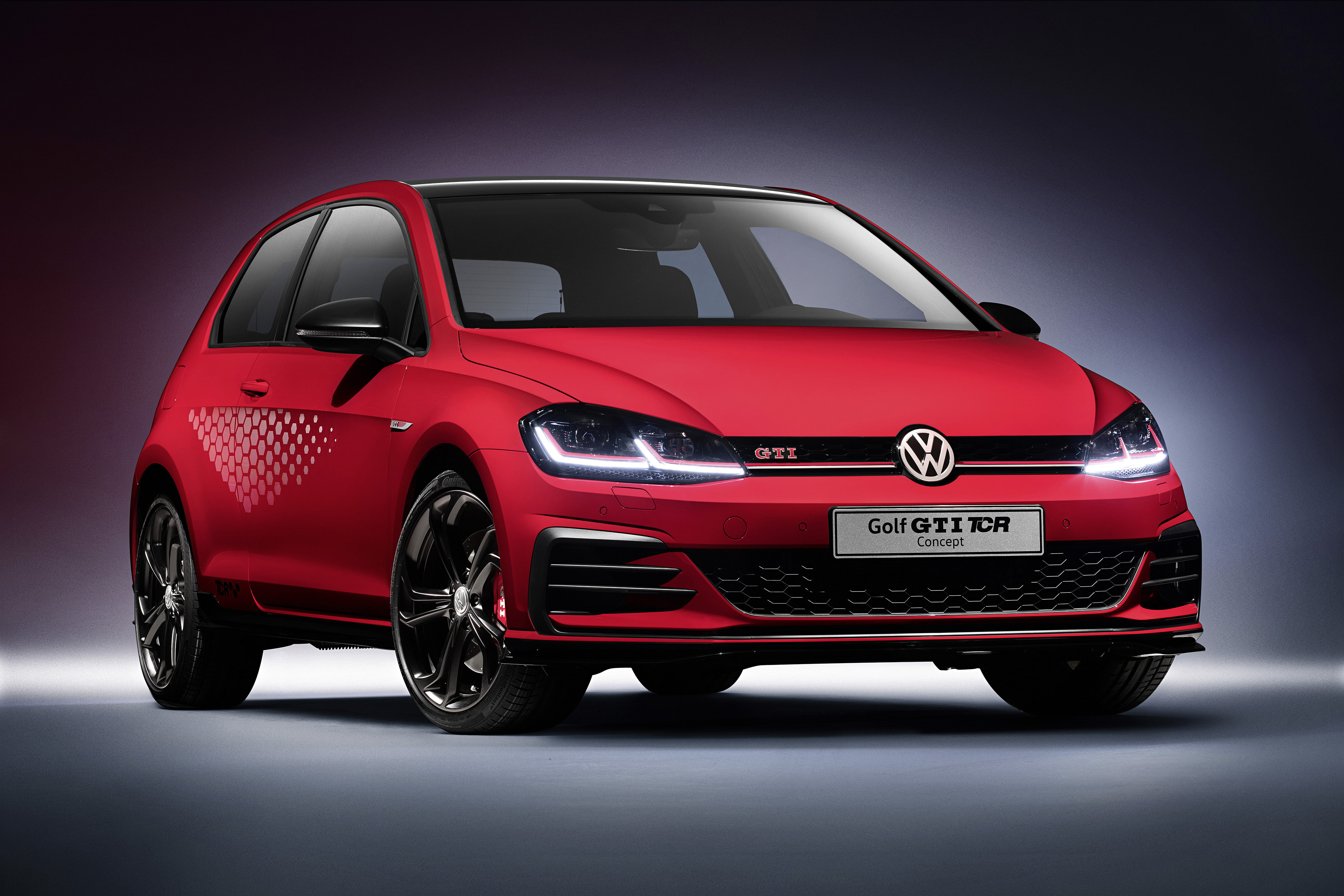 4K, 2018, 4K, Volkswagen Golf GTI TCR Concept, HD Wallpaper