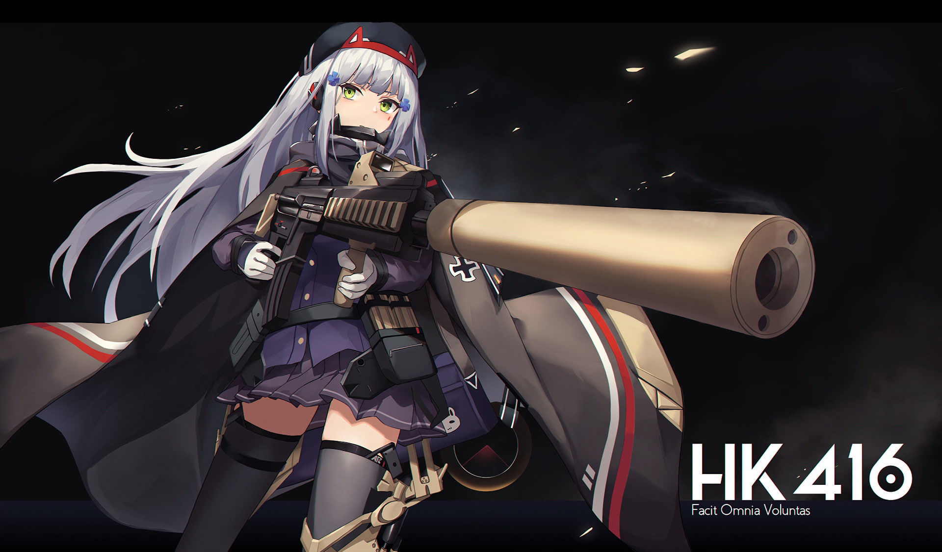 occupation, black background, adult, security, rifle, Video Game, people, gun, military, protection, Girls Frontline, sport, indoors, armed forces, clothing, HD Wallpaper