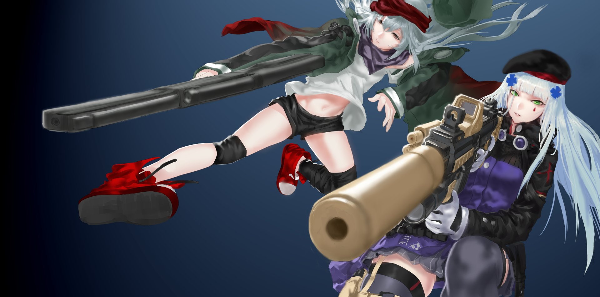 Girls Frontline, G11 (Girls Frontline), 1080P, HK416 (Girls Frontline), Video Game, HD Wallpaper