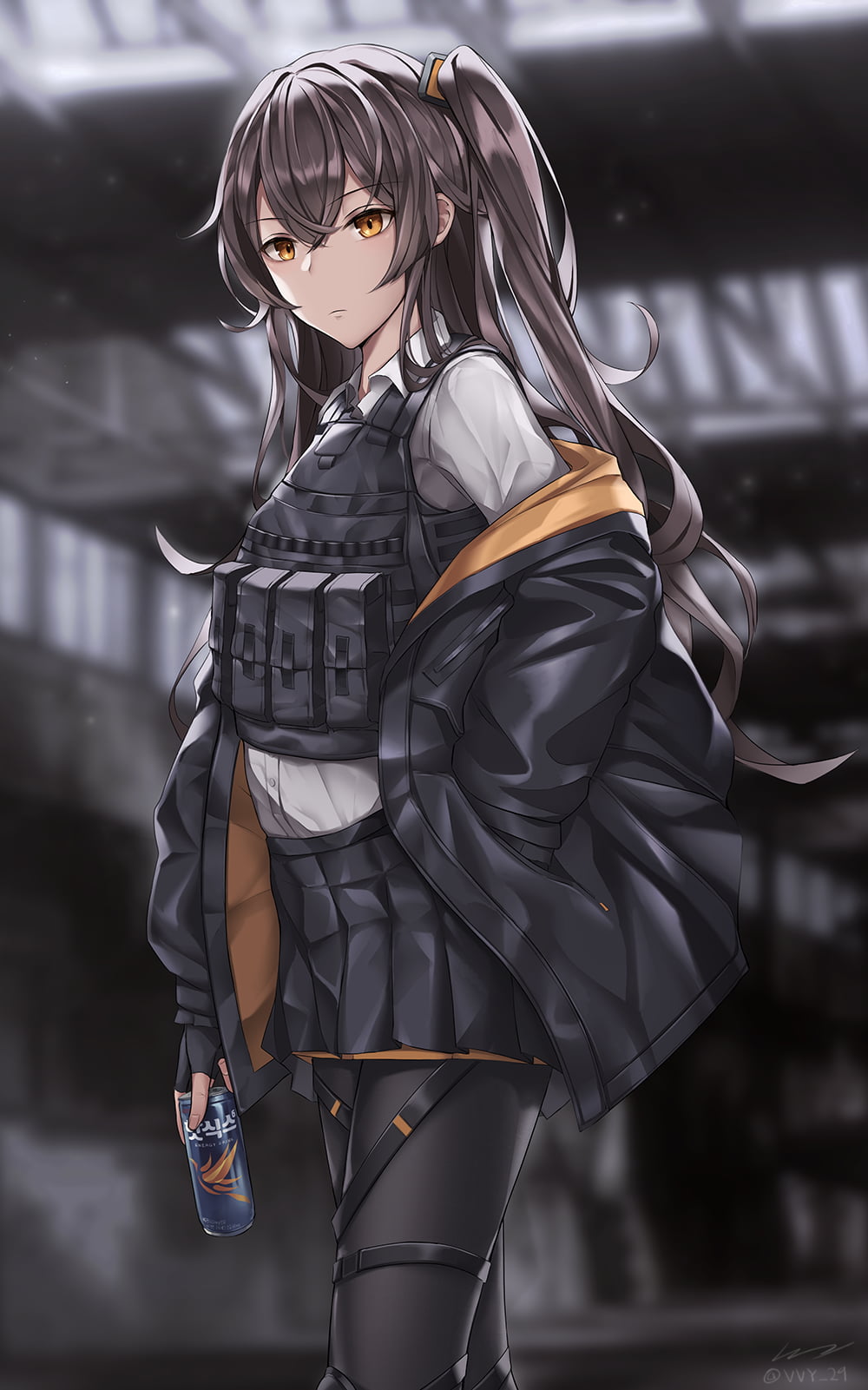 VVY, anime girls, Girls Frontline, ump45 (Girls Frontline), anime, 720P, Phone HD Wallpaper