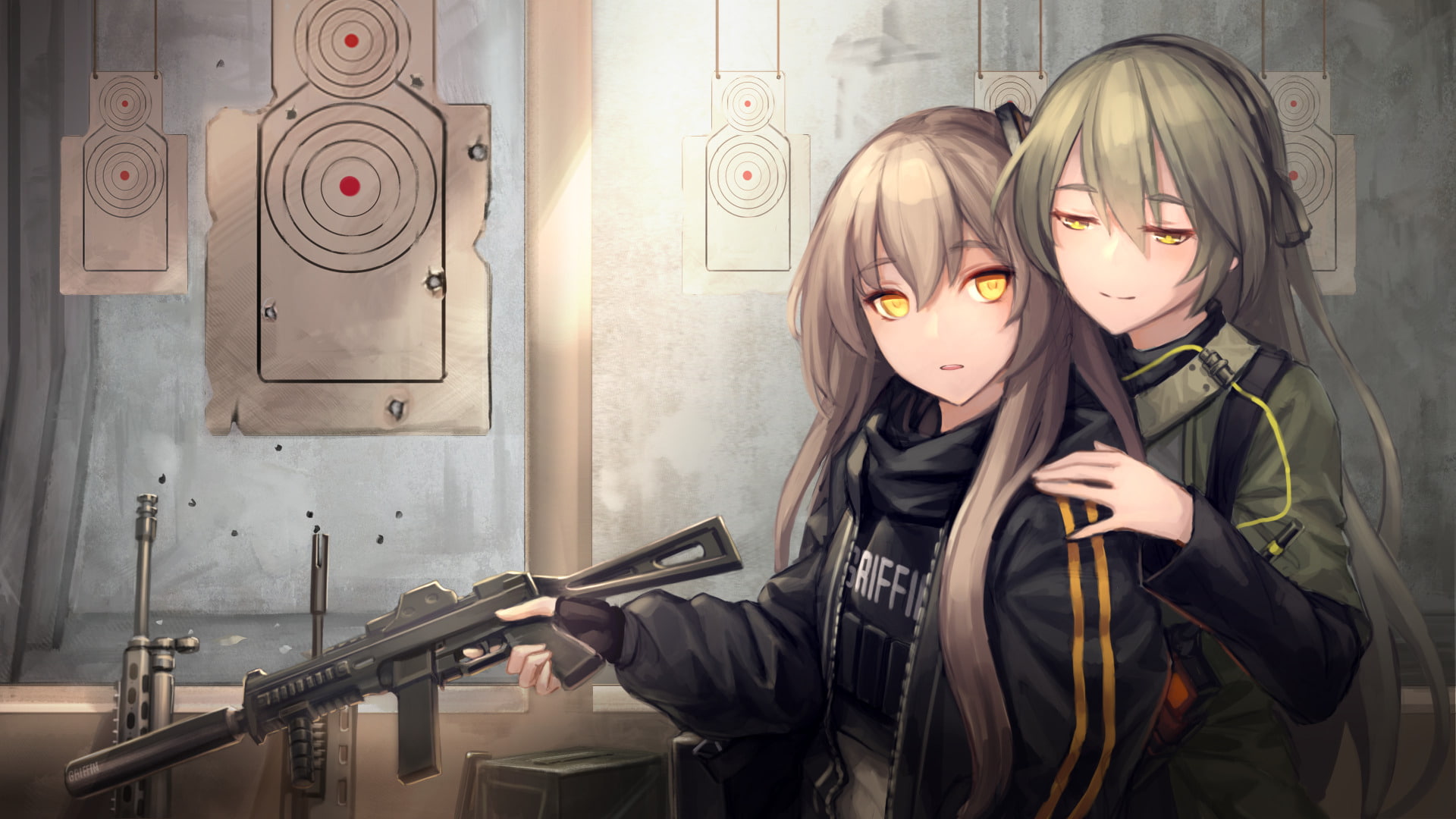 UMP40 (Girls Frontline), UMP45 (Girls Frontline), Video Game, 1080P, Girls Frontline, HD Wallpaper