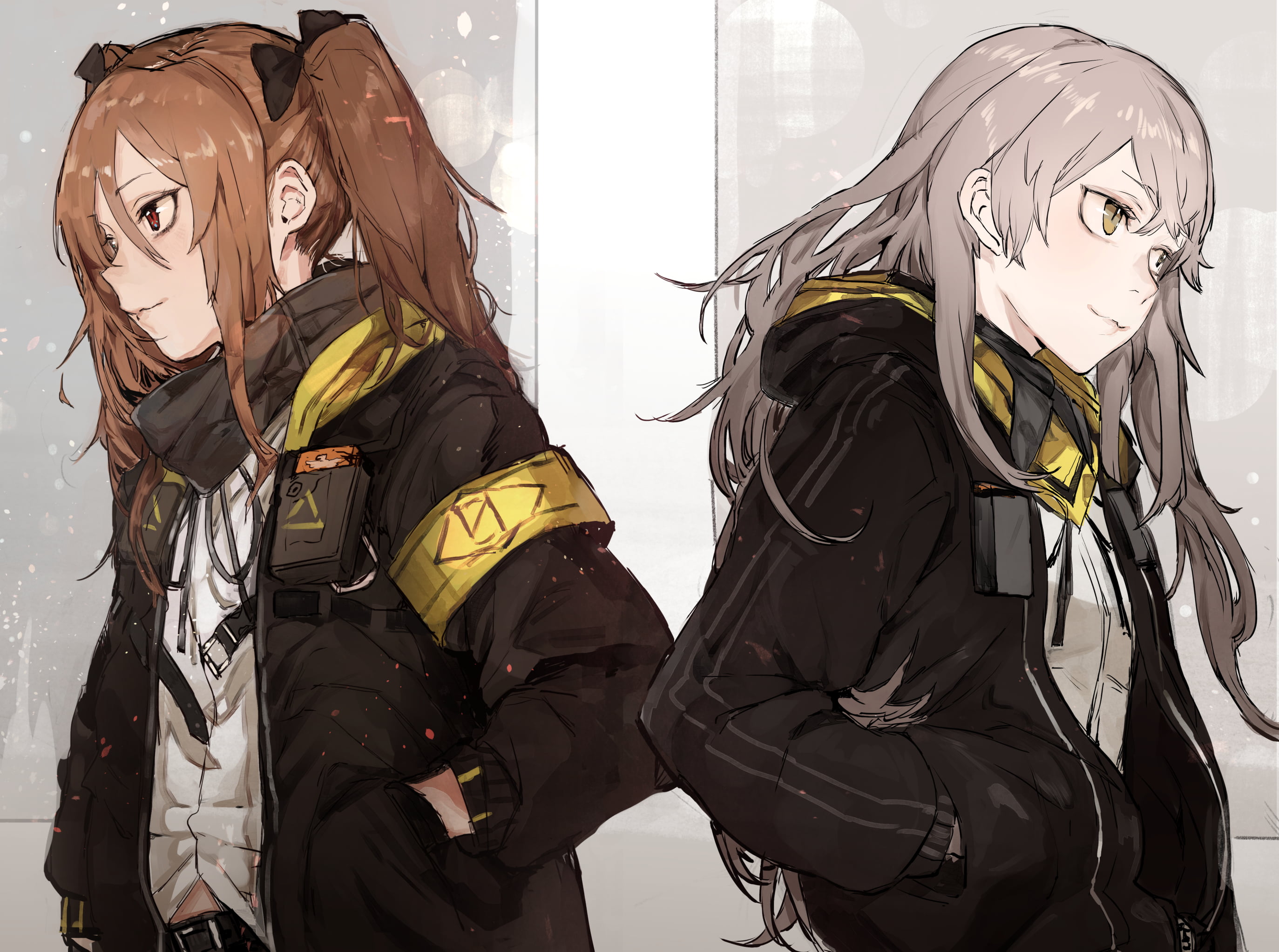 2K, Girls Frontline, anime girls, ump45 (Girls Frontline), UMP9 (Girls Frontline), anime, HD Wallpaper