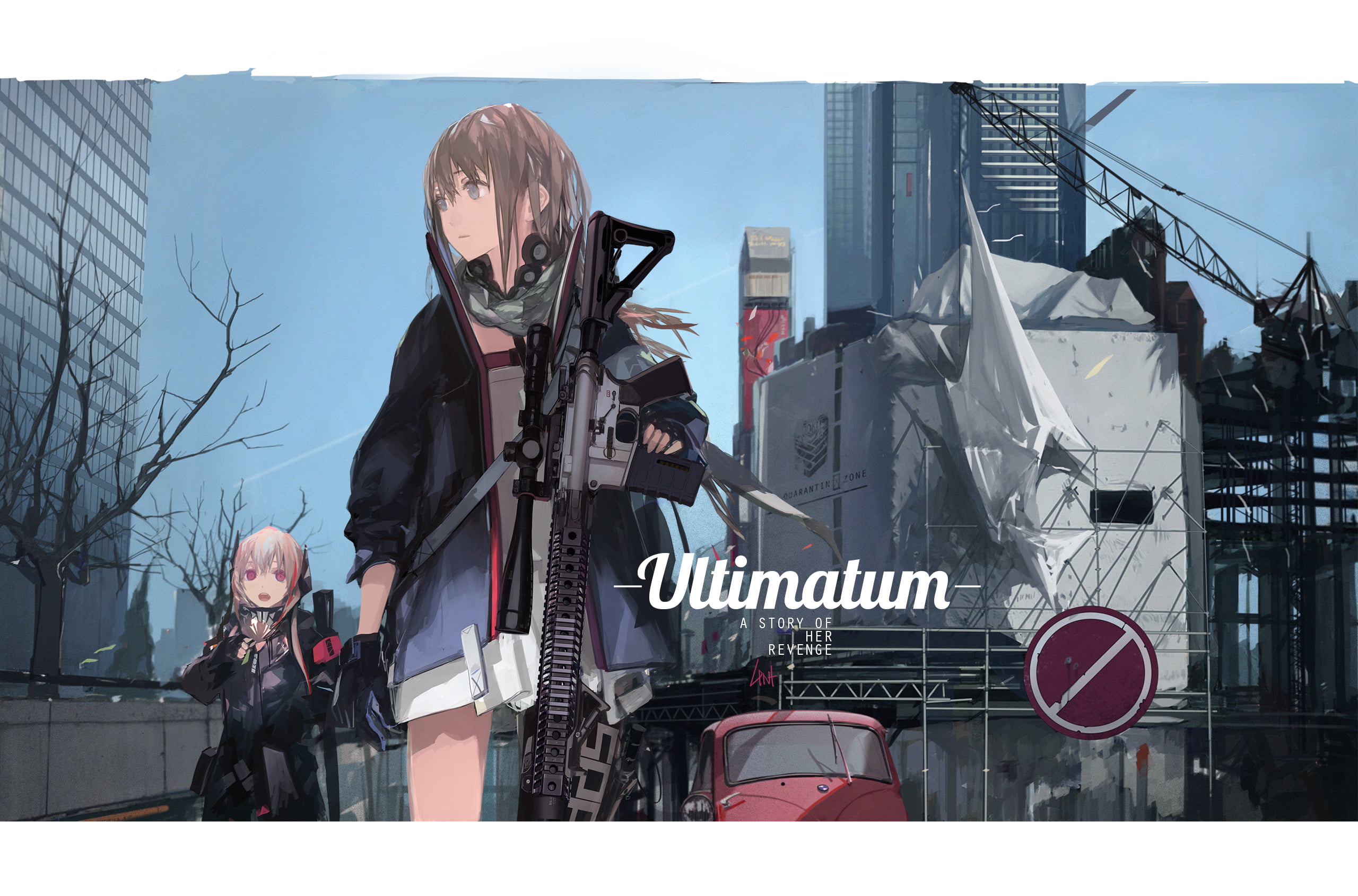 Girls Frontline, 2K, AR15 (Girls Frontline), M4 SOPMOD II (Girls Frontline), HD Wallpaper