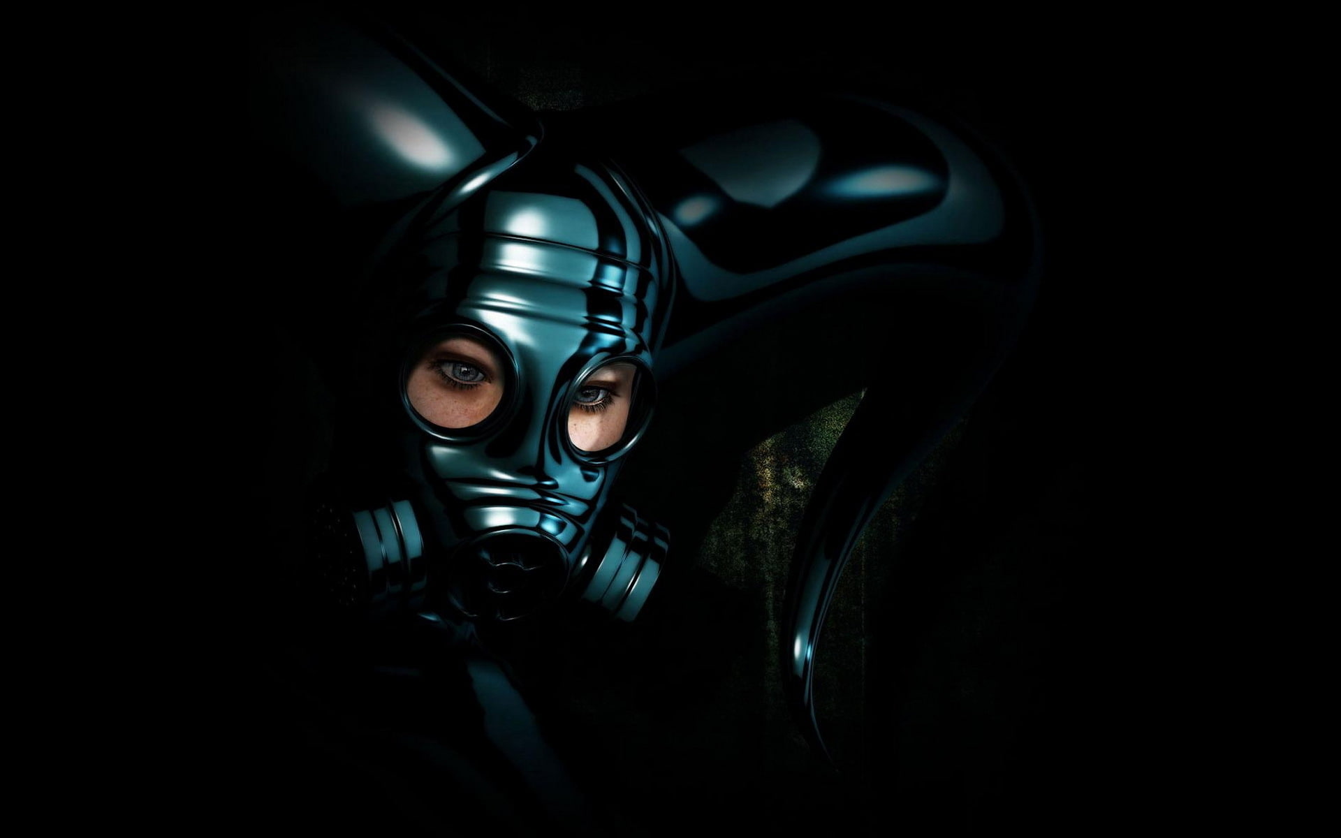 judgment Day - Apocalypse, dark, black Color, beautiful woman, gas, black, headshot, obscured face, radioactive Warning Symbol, car, toxic Substance, studio shot, HD Wallpaper